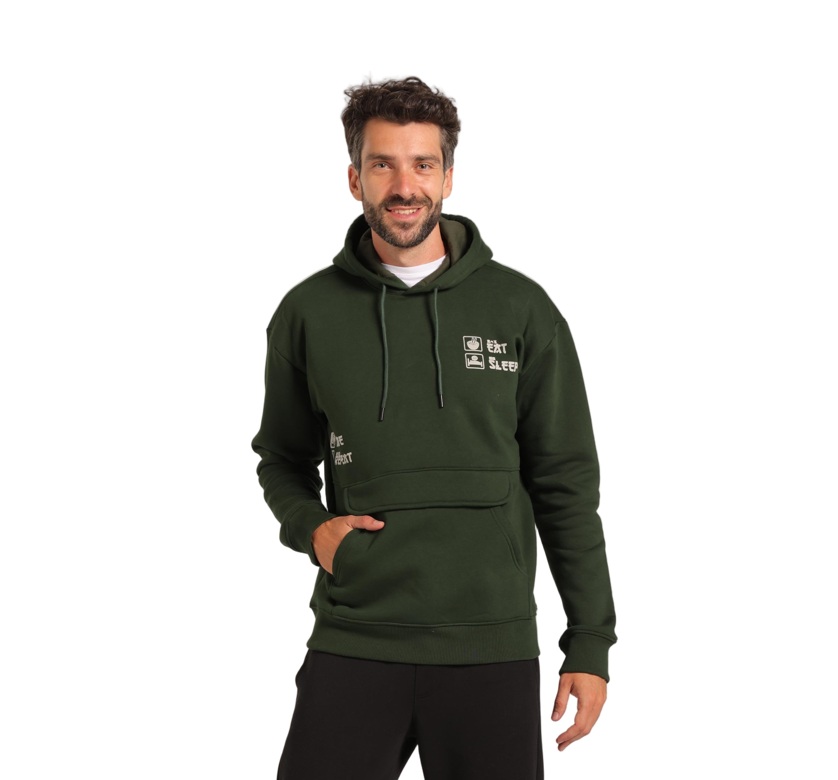 Men Hoodie - Dark Green