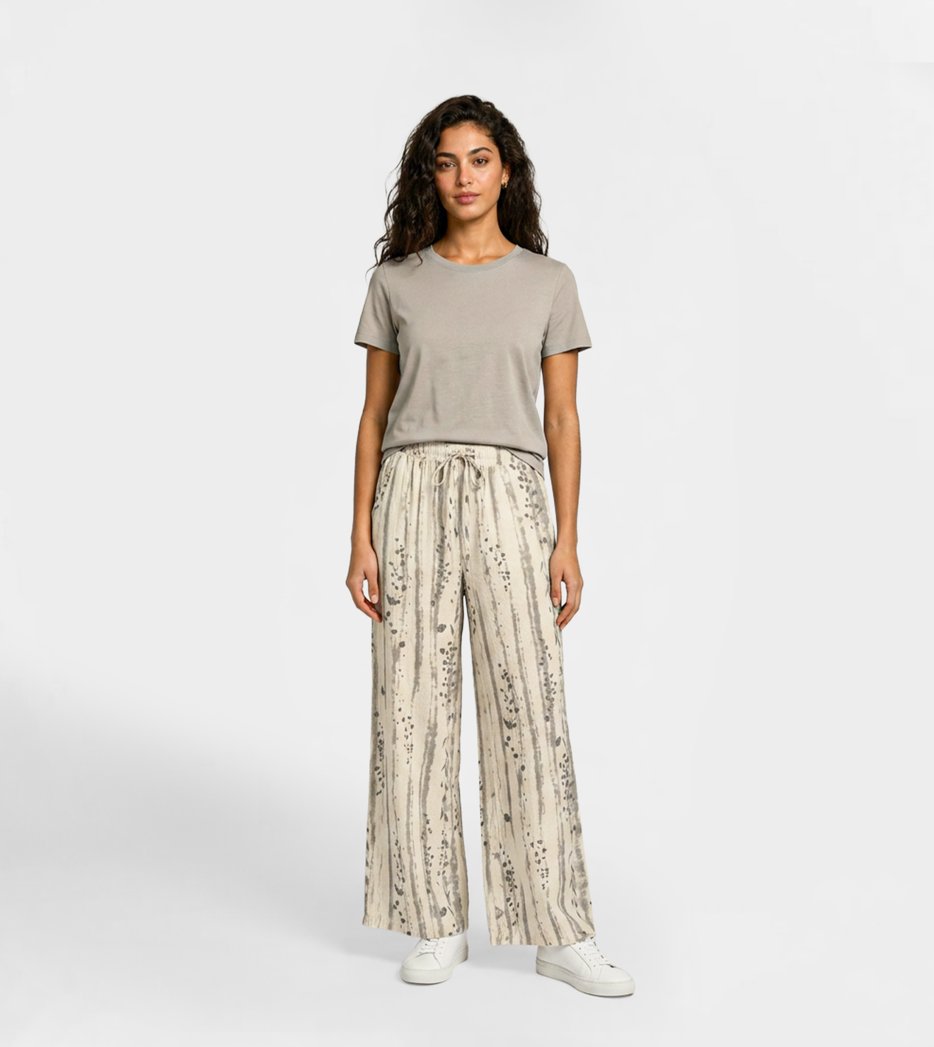 Women Linen Wide Leg Pants