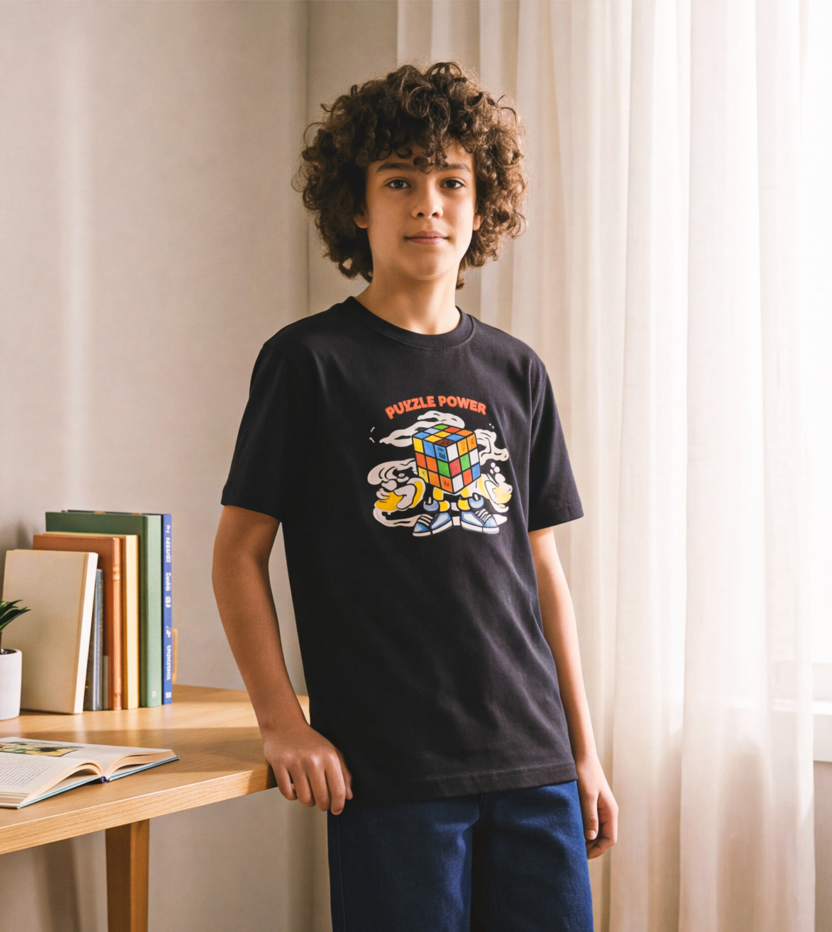 Boys’ Black Short-Sleeve T-Shirt