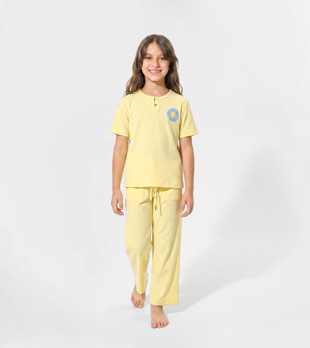 Girls Jacquard Pajama Set