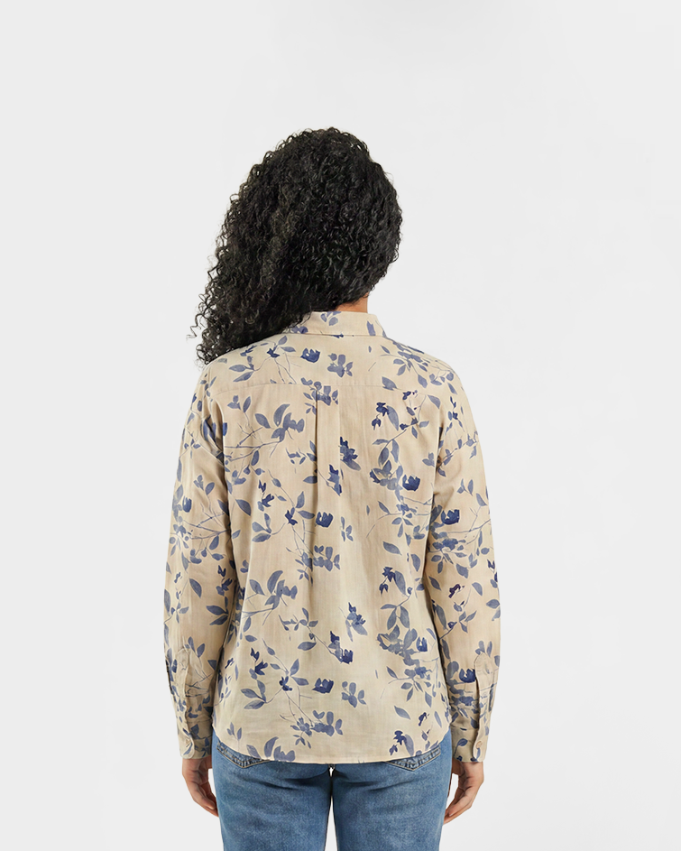 Women Floral Button-Up Shirt