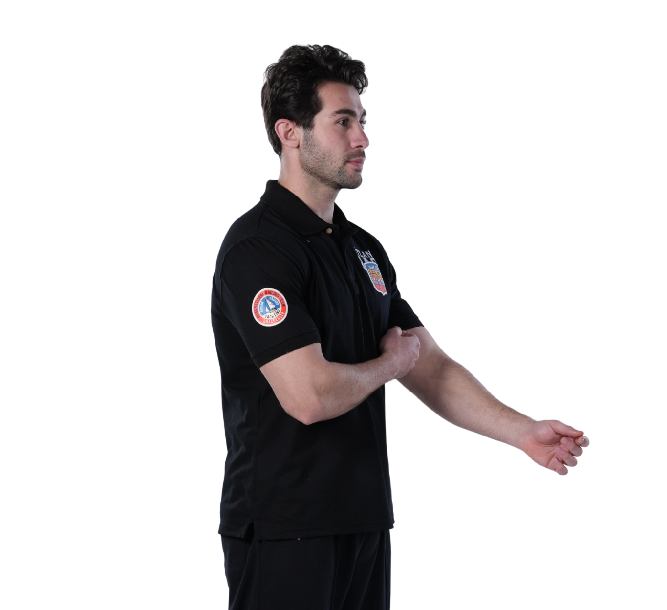 Polo T-Shirt For Men - Comfortable & Basic - Black