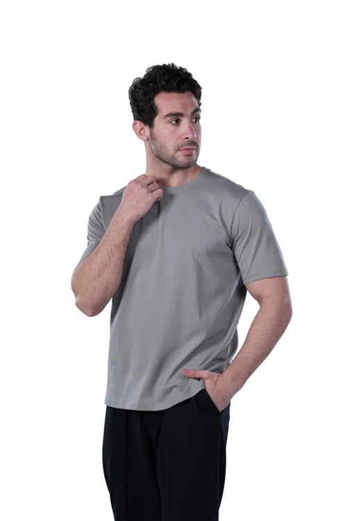 Men's Classic Crew Neck T-Shirt – Dark Grey