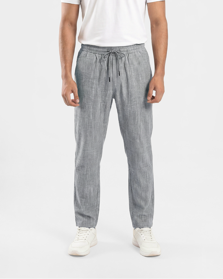 Men Relaxed Linen-Blend Pants