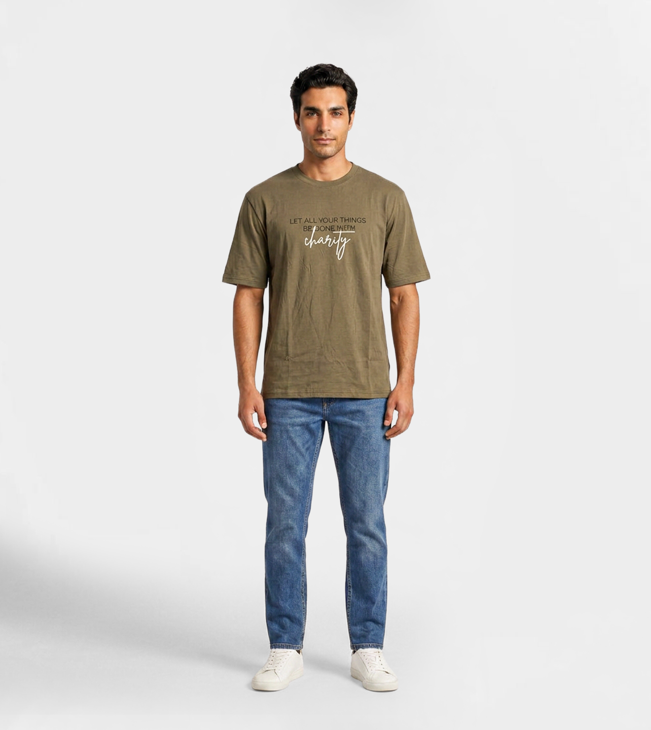 Men "Charity" Graphic T-Shirt