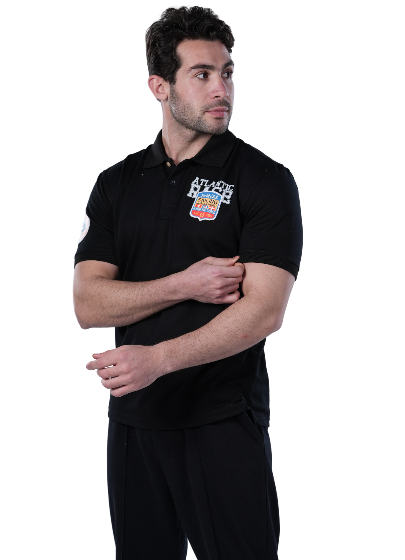 Polo T-Shirt For Men - Comfortable & Basic - Black