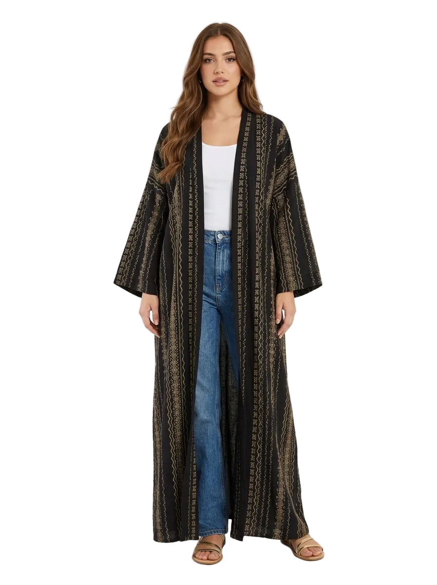 Women Luxury Long Kimono– Festive Ramadan Look