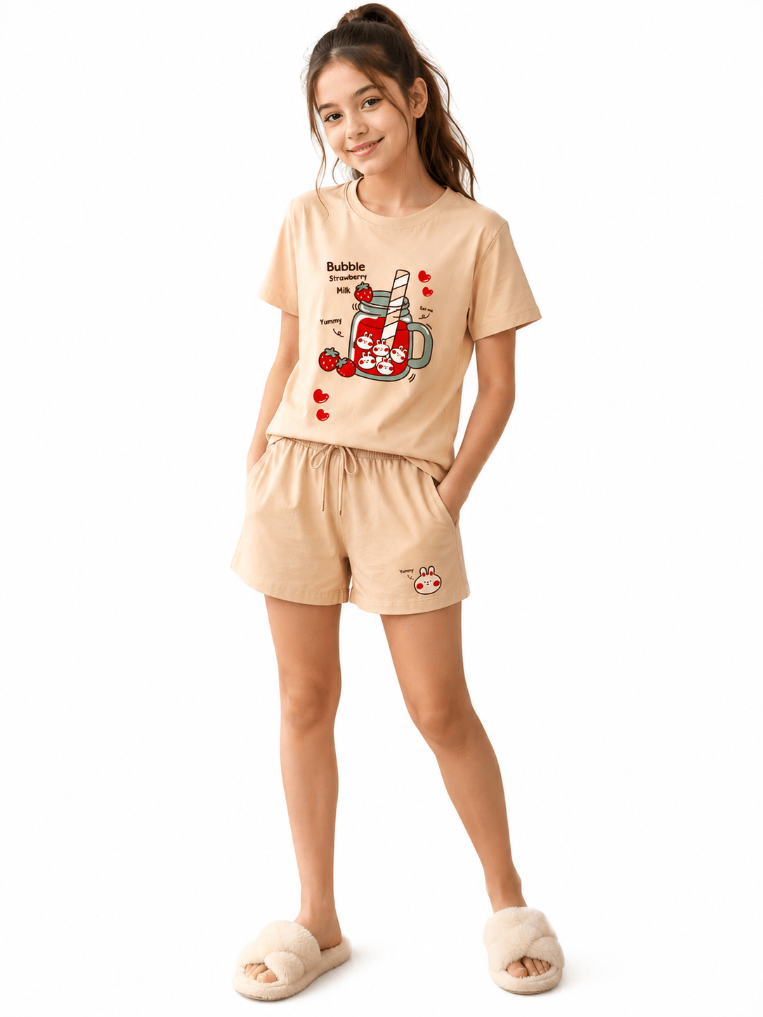 Girls' Casual Brasola Short Pajama Set