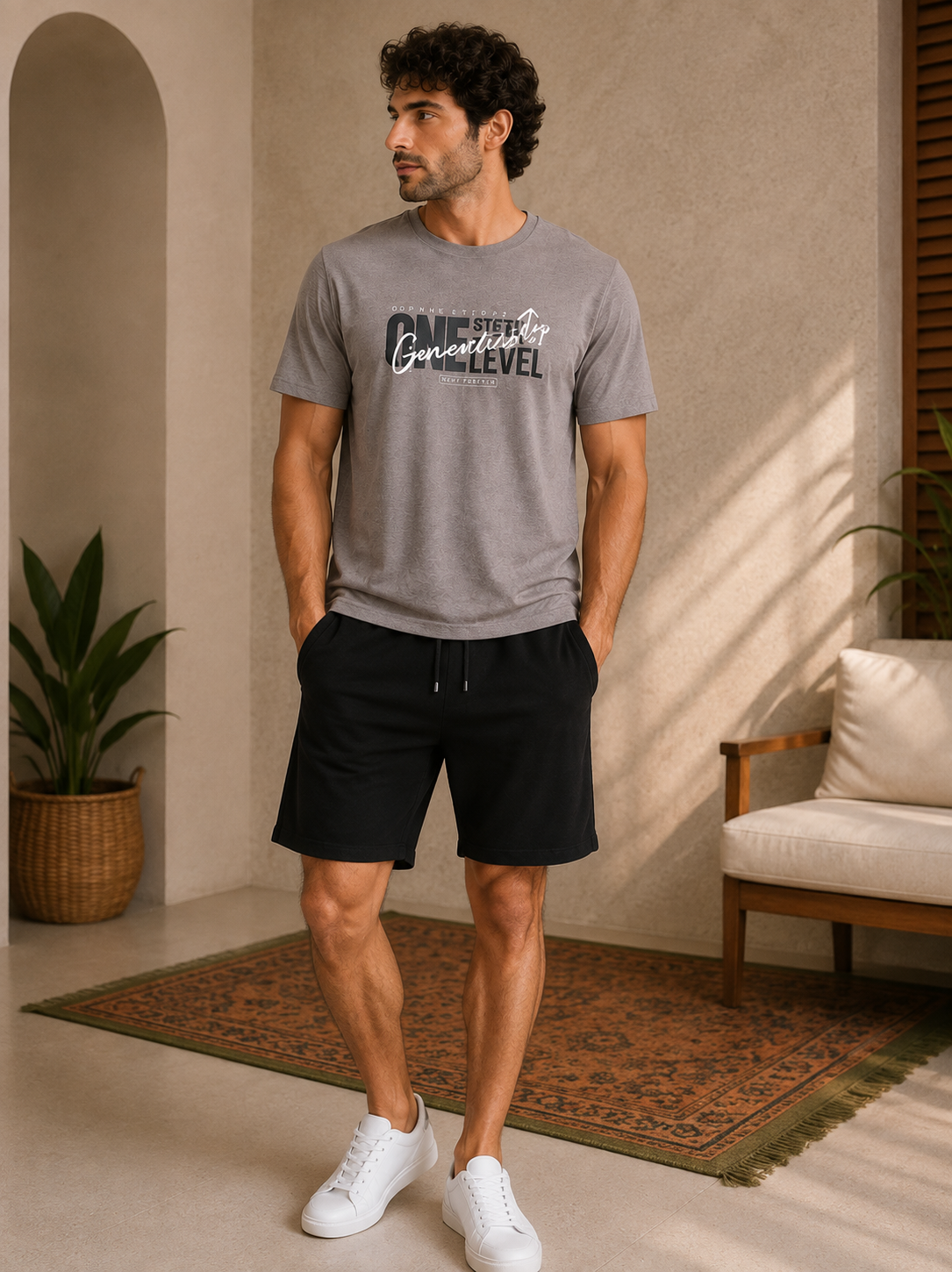 Men's 2-Piece Summer Loungewear Set