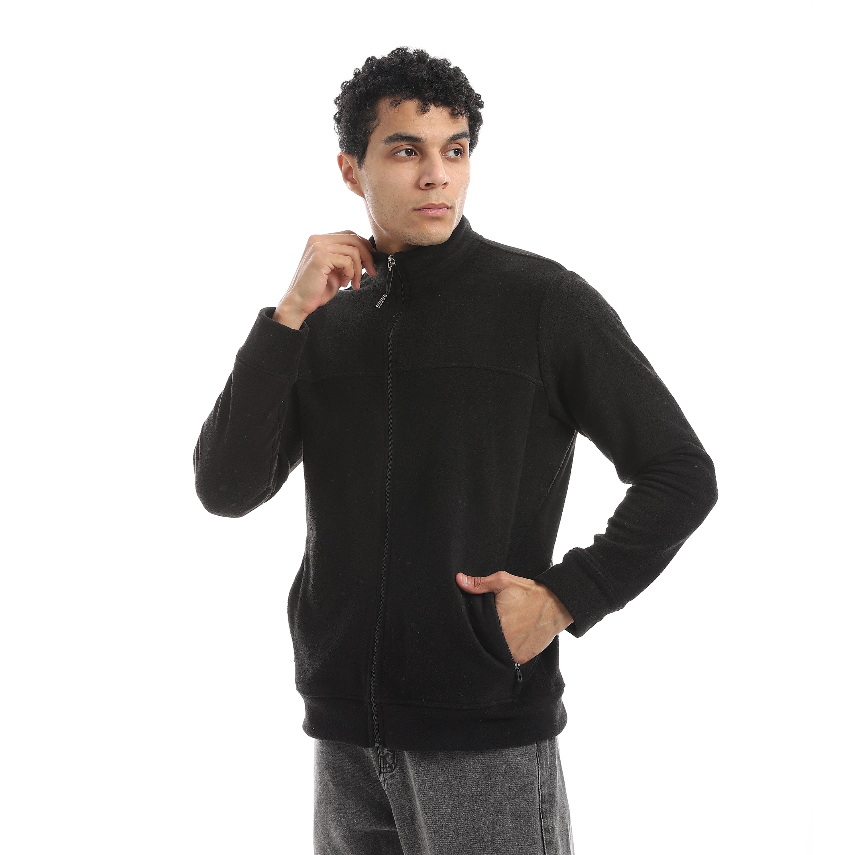 Jacket Basic Red Cotton