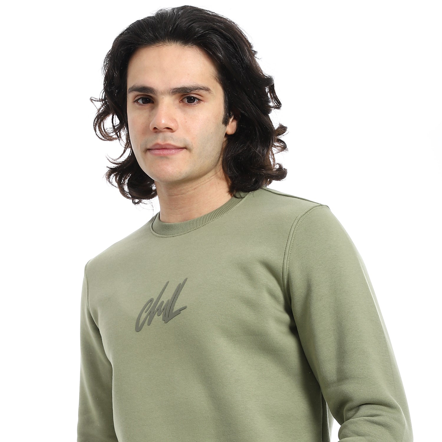 Men's Crewneck Sweatshirt - Style & Comfort Combined - Olive