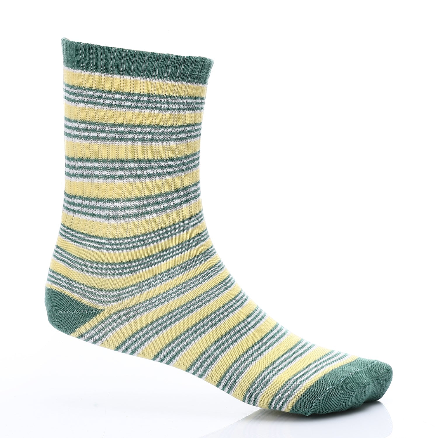 Premium Green Ribbed Socks: Soft & Durable