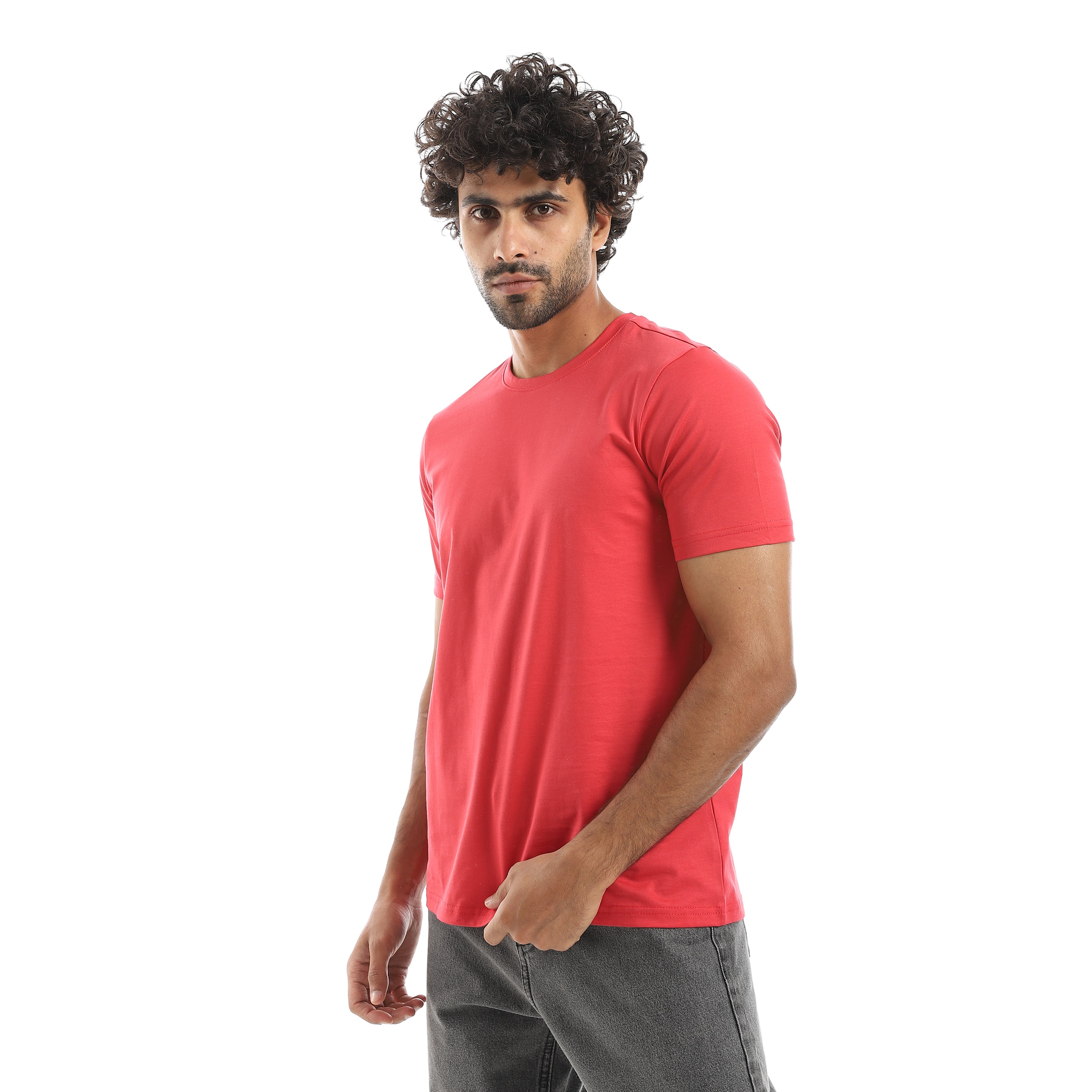 Men's Classic Crew Neck T-Shirt –Red