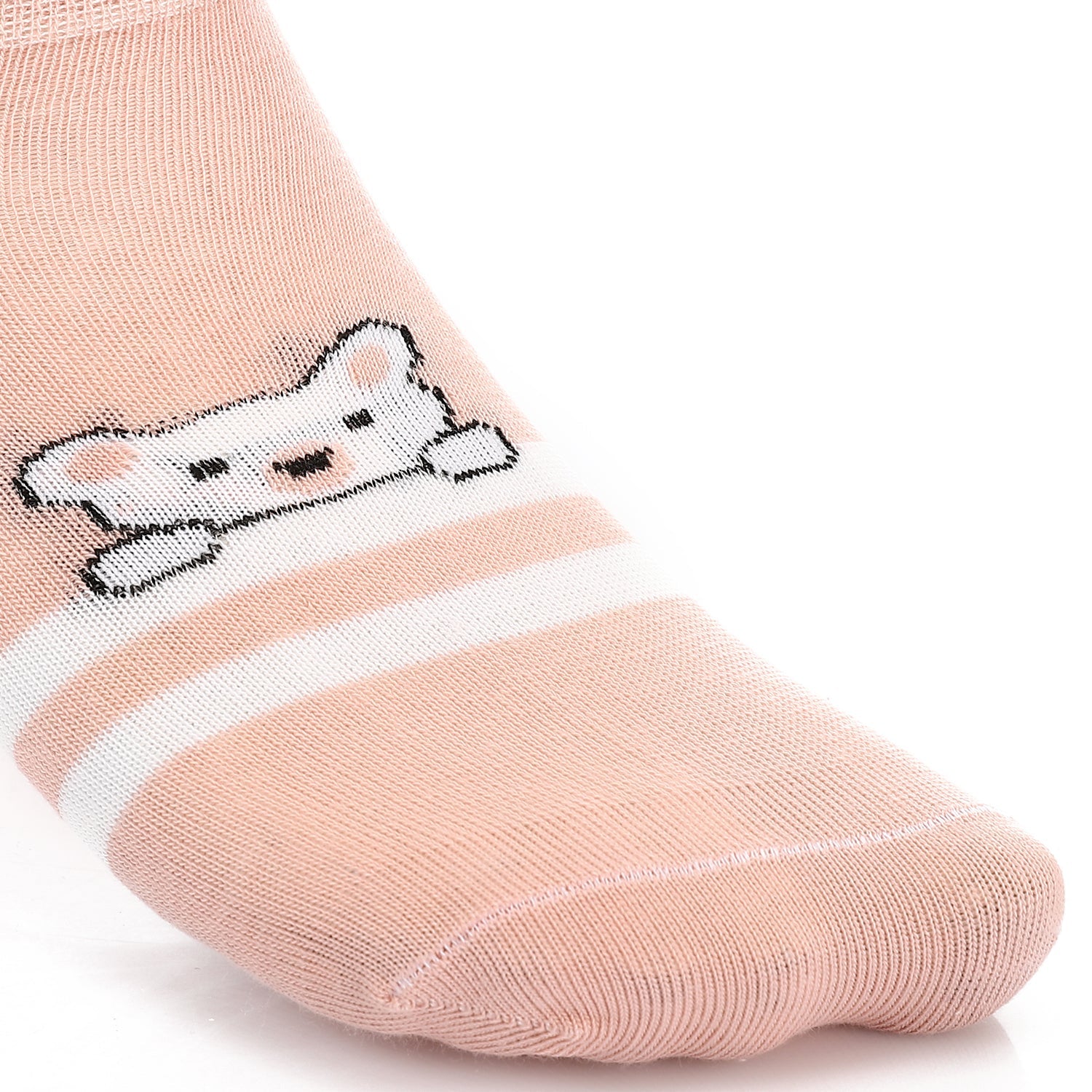 Women's No Show Socks With Drawings - Kashmir