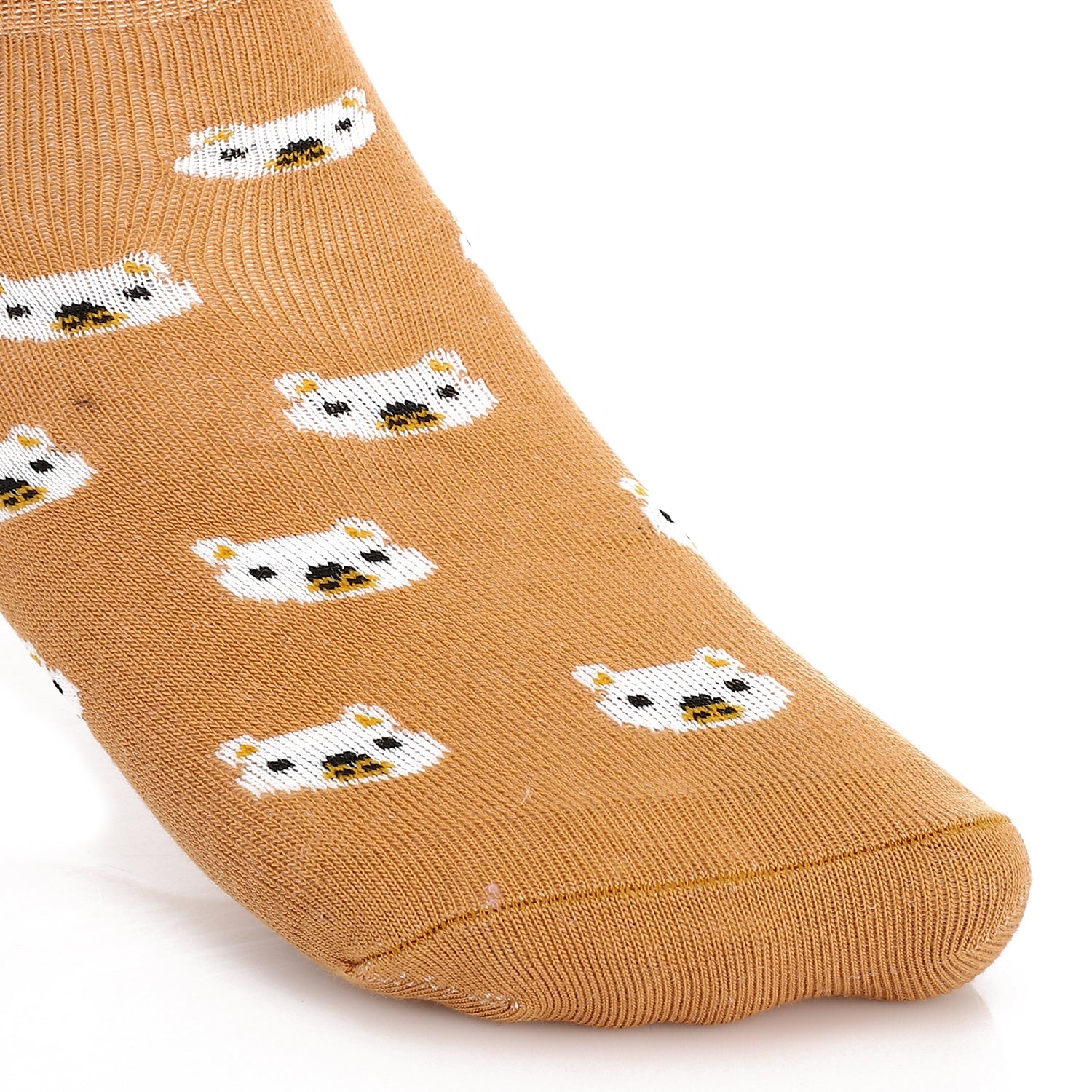 Women Socket Socks with Printed - Cacao