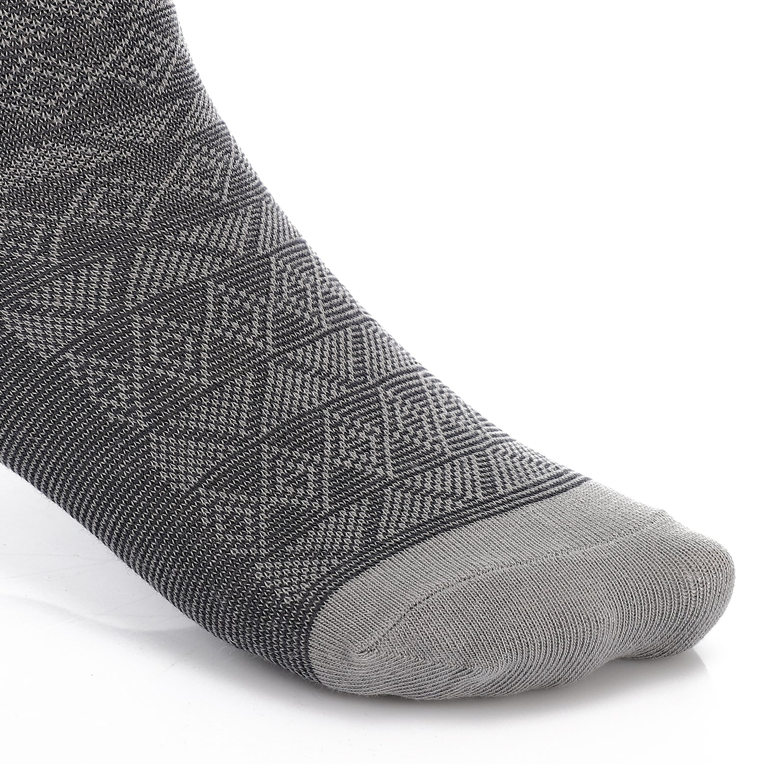 Men's Classic Jacquard Socks - Dark & Lite Gray