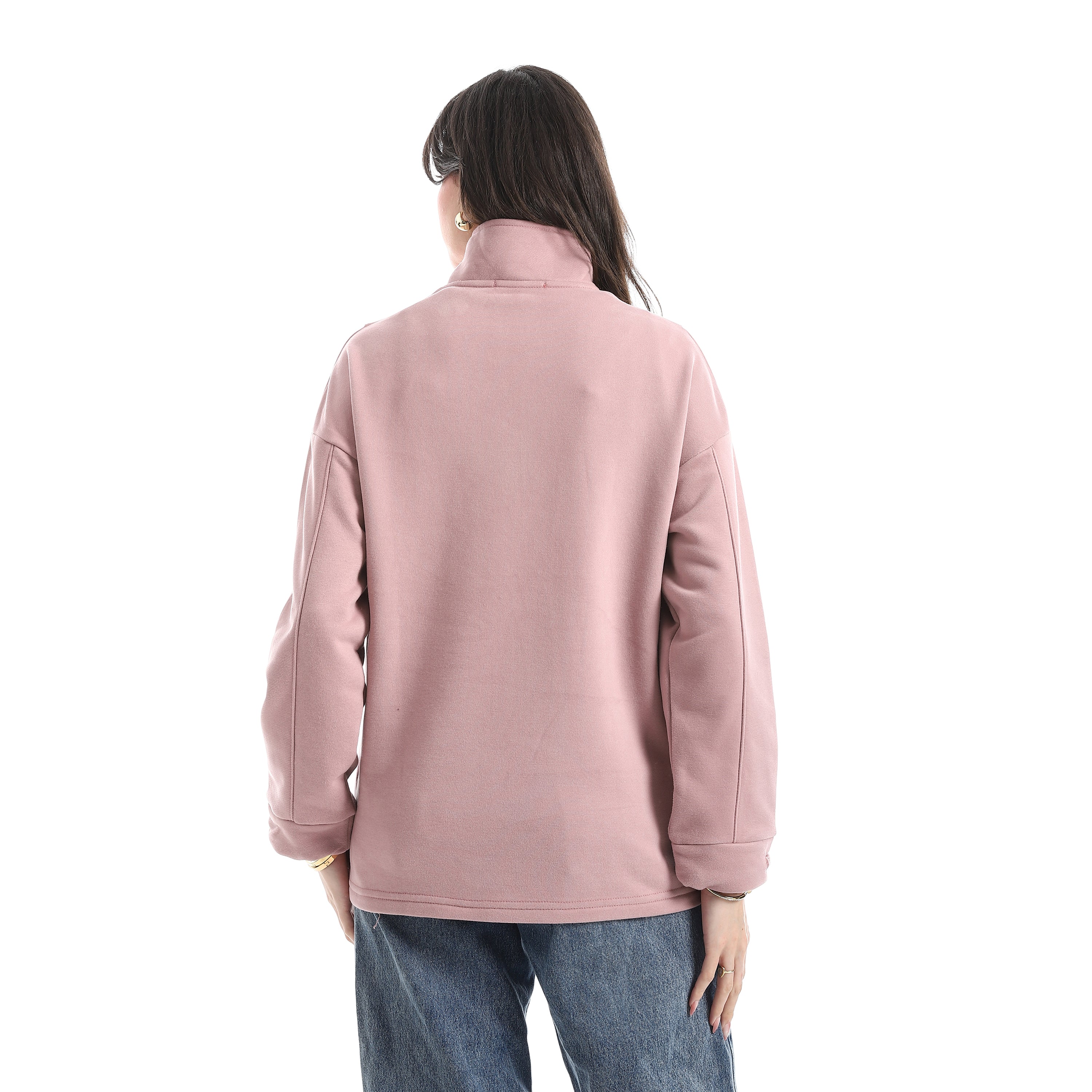 Women’s Half-Zip High Neck Sweatshirt