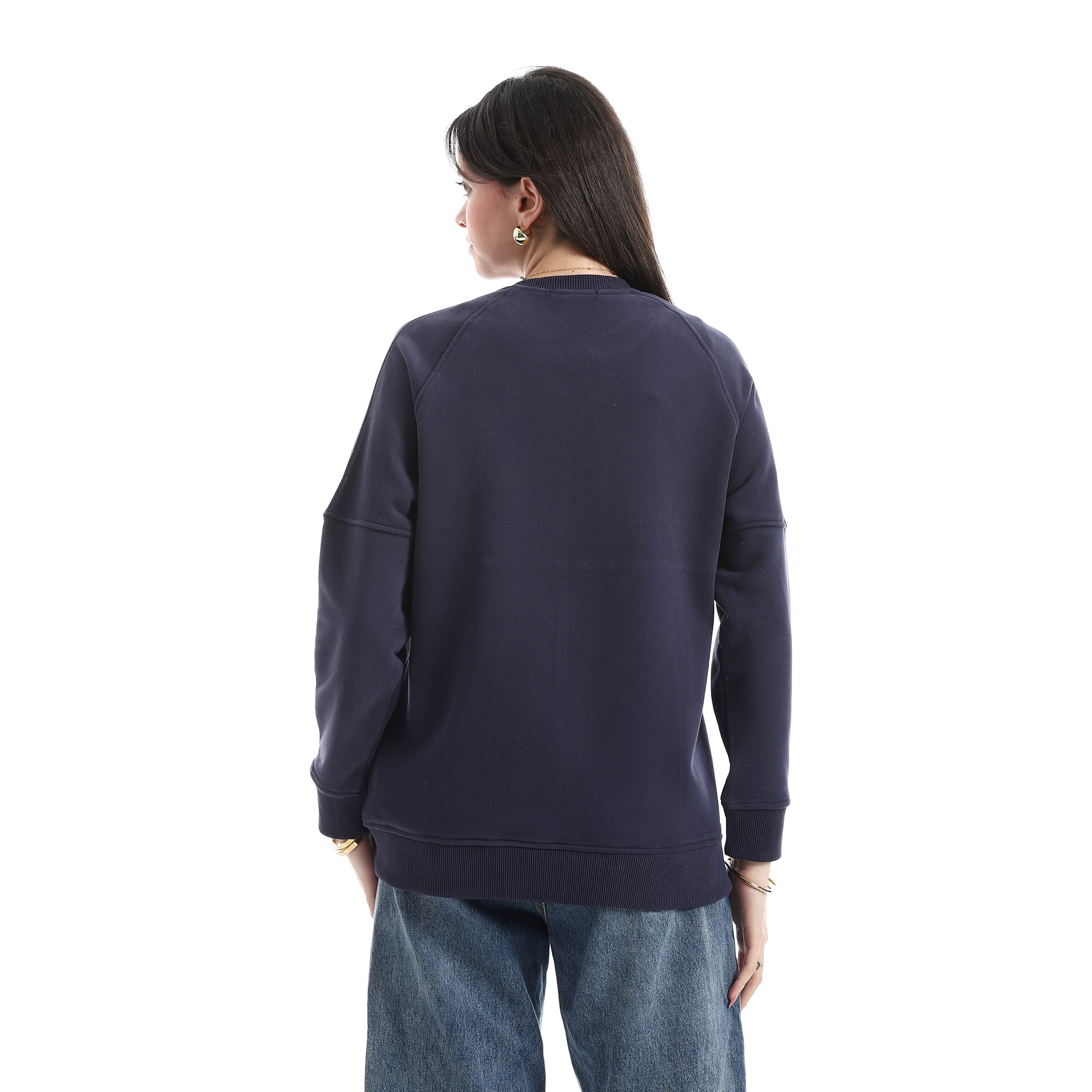 Women’s Zip-Up Sweatshirt – Casual Long Sleeve Jacket with Front Zipper