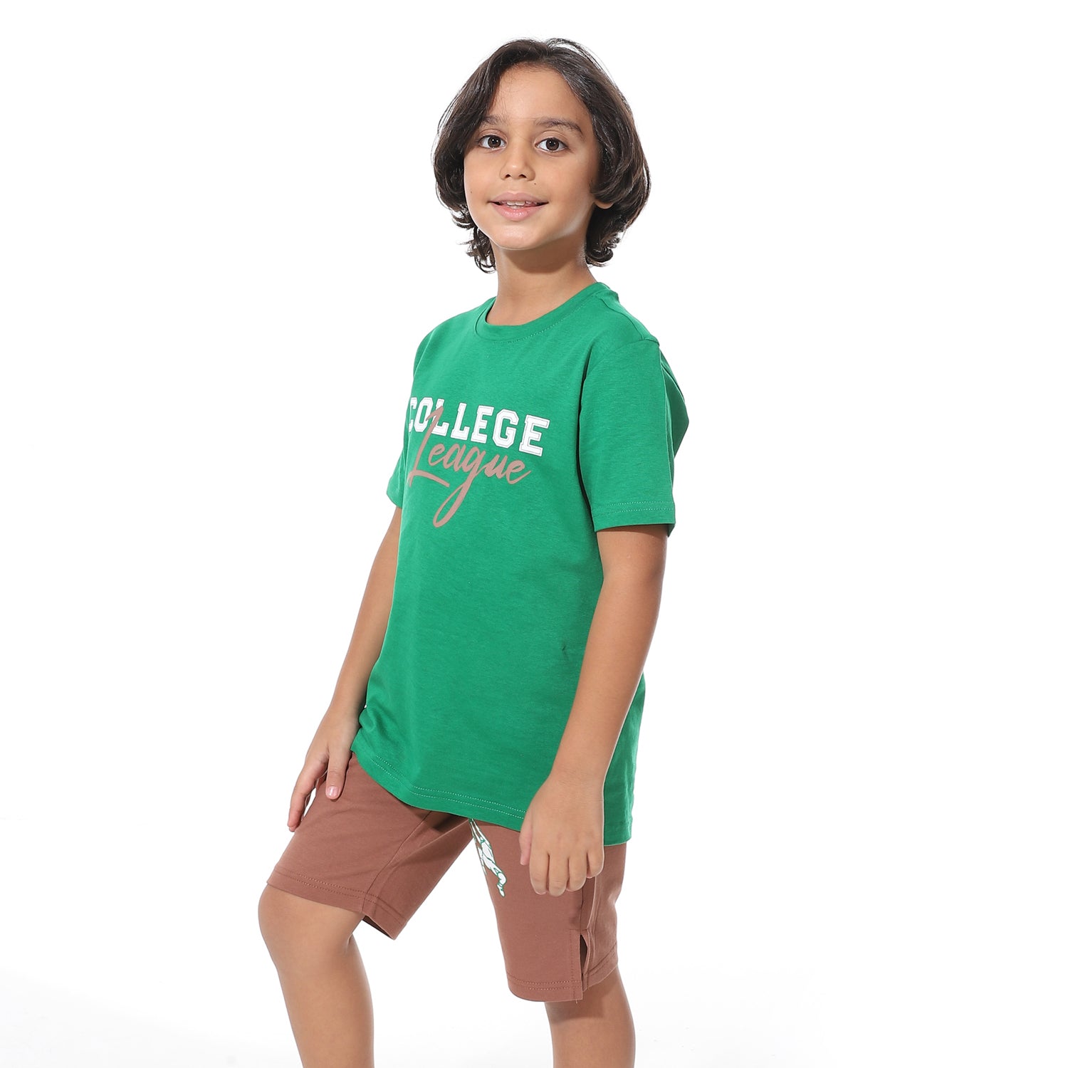 Boys’ Printed Back Short Pajama Set – Cool and Comfy Sleepwear