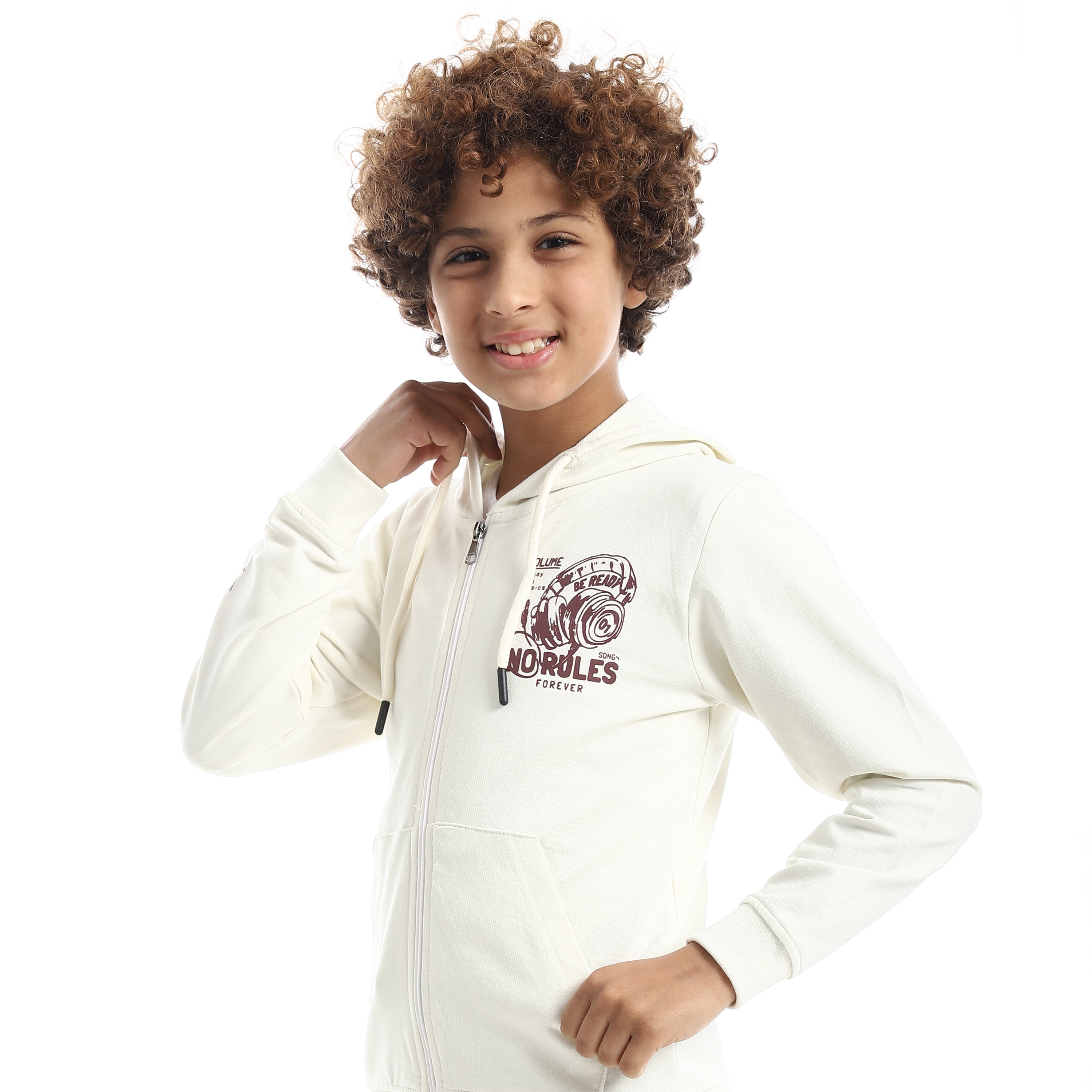 Boys' "No Rules" Zip-Up Hoodie & Joggers Set