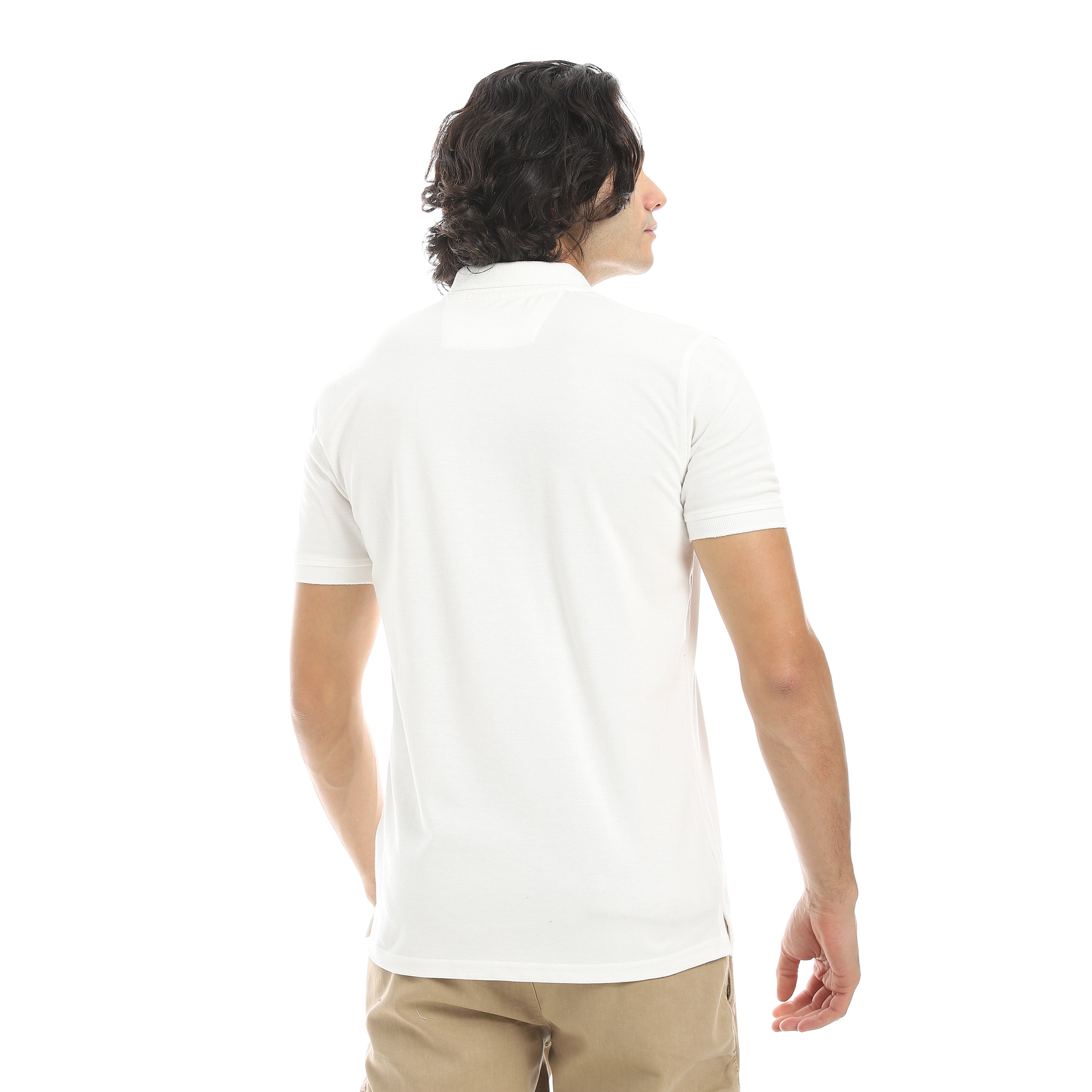 Men’s Polo T-Shirt with “Red” Embroidery