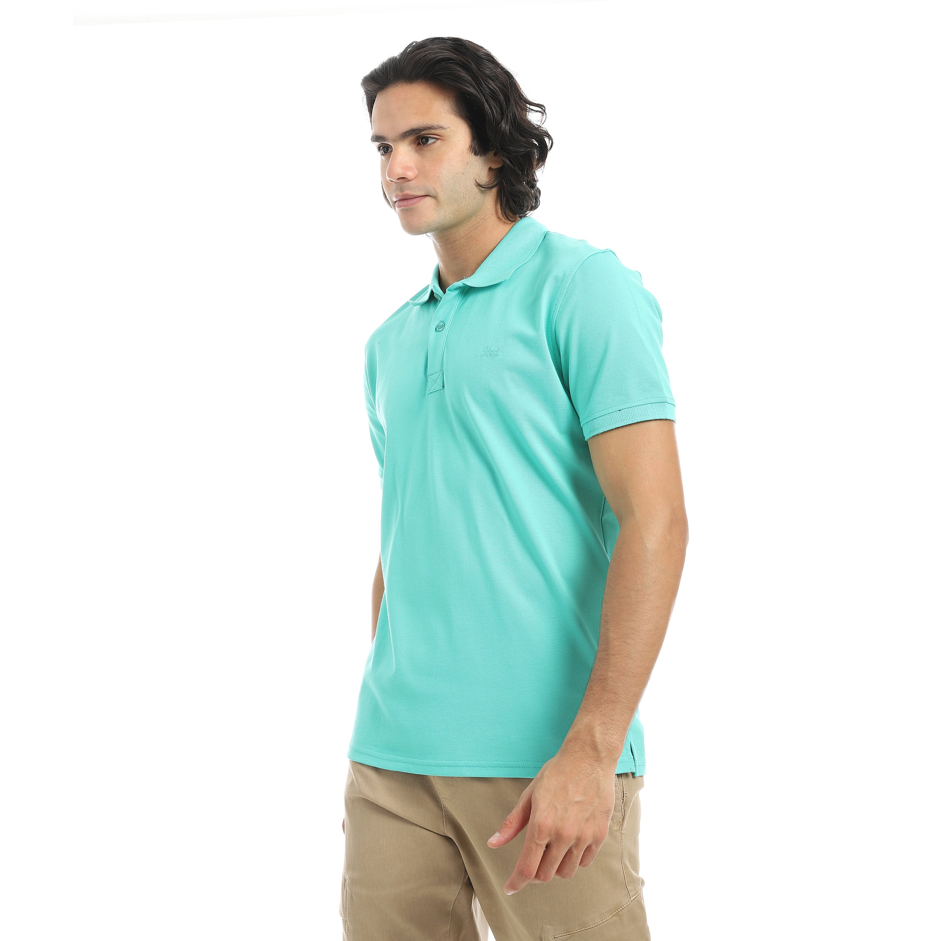 Men’s Polo T-Shirt with “Red” Embroidery