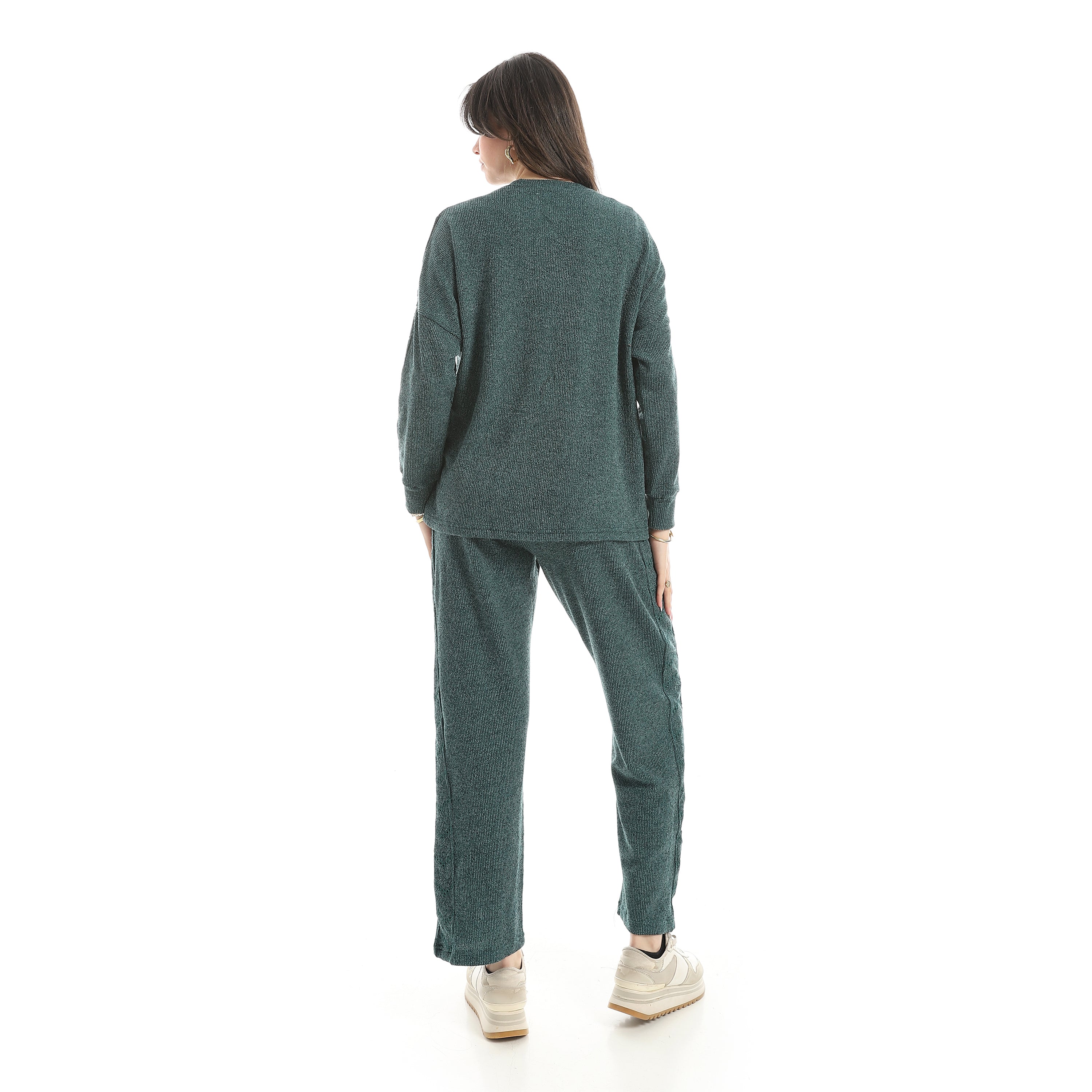 Women’s 2-Piece Pajama Set Red Cotton