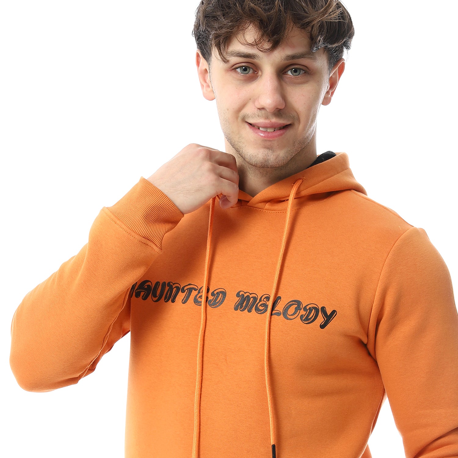 Men's Winter Hoodie Pajamas - Orange