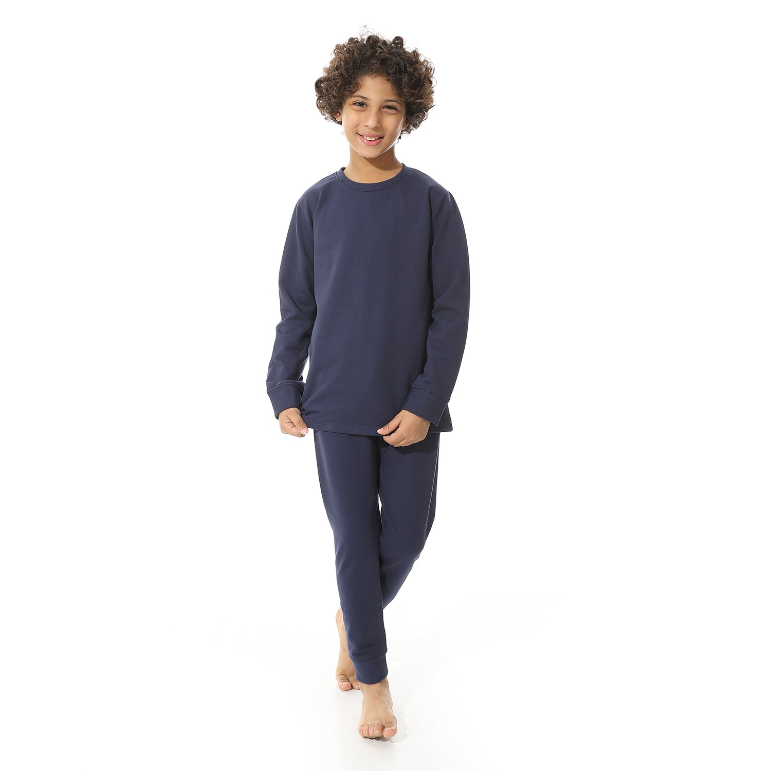 Boys Thermal Set Padded inside - Navy Blue