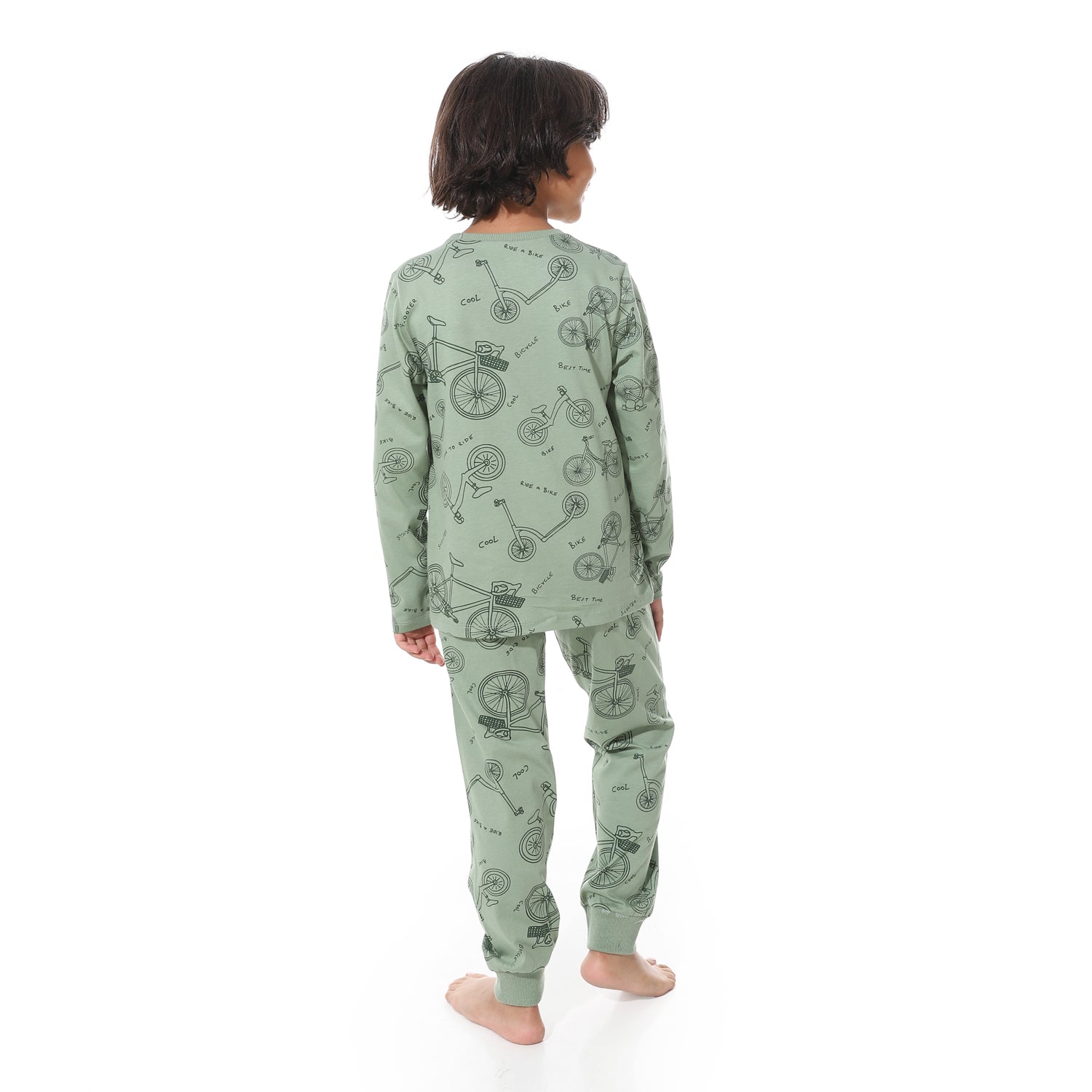 Boys' Autumn Long Sleeve Printed Pajama Set – Soft Cotton