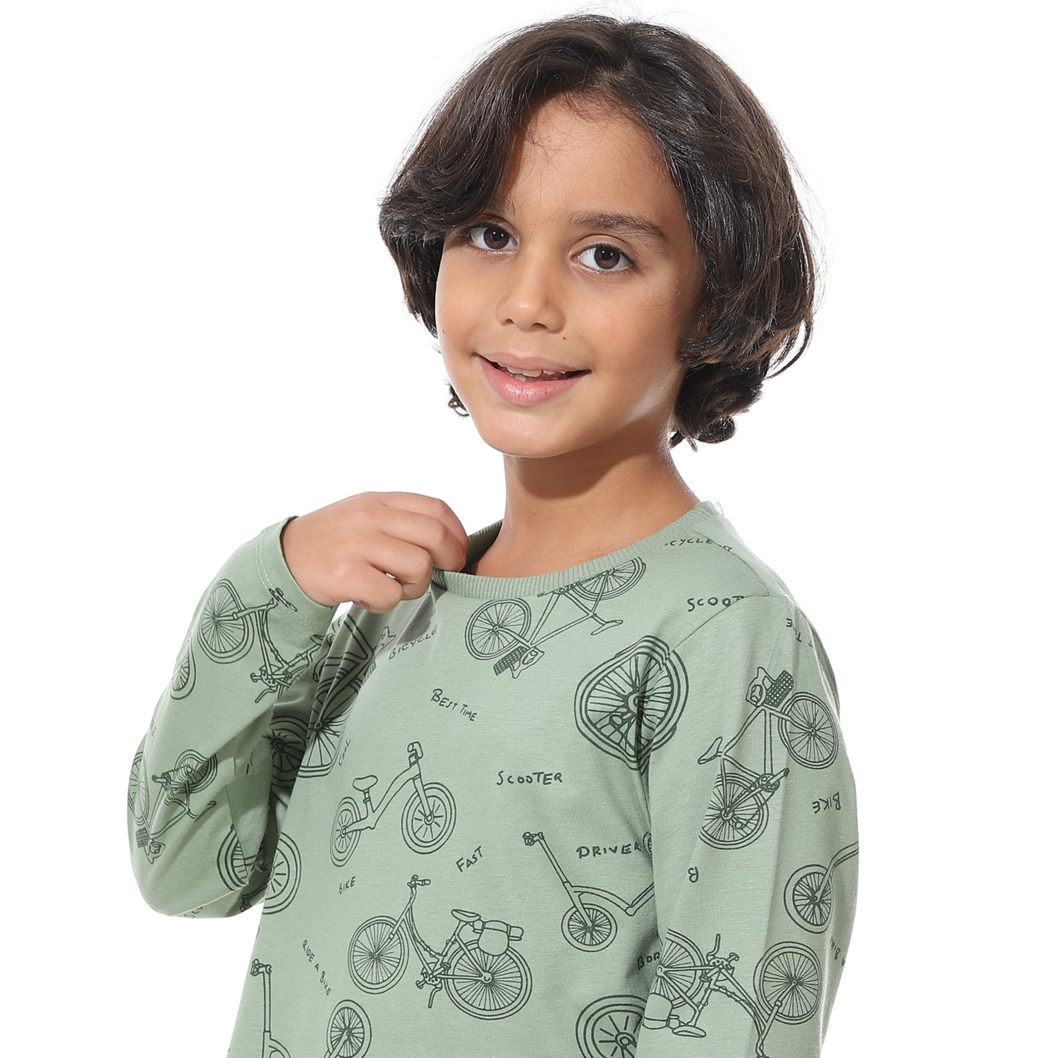 Boys' Autumn Long Sleeve Printed Pajama Set – Soft Cotton