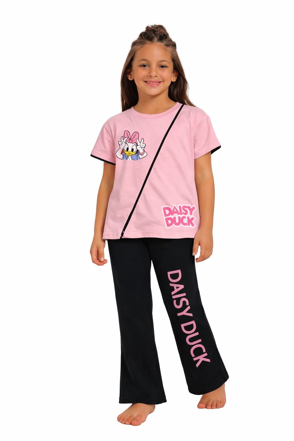 Girls Disney Graphic Tee and Flared Pants Set