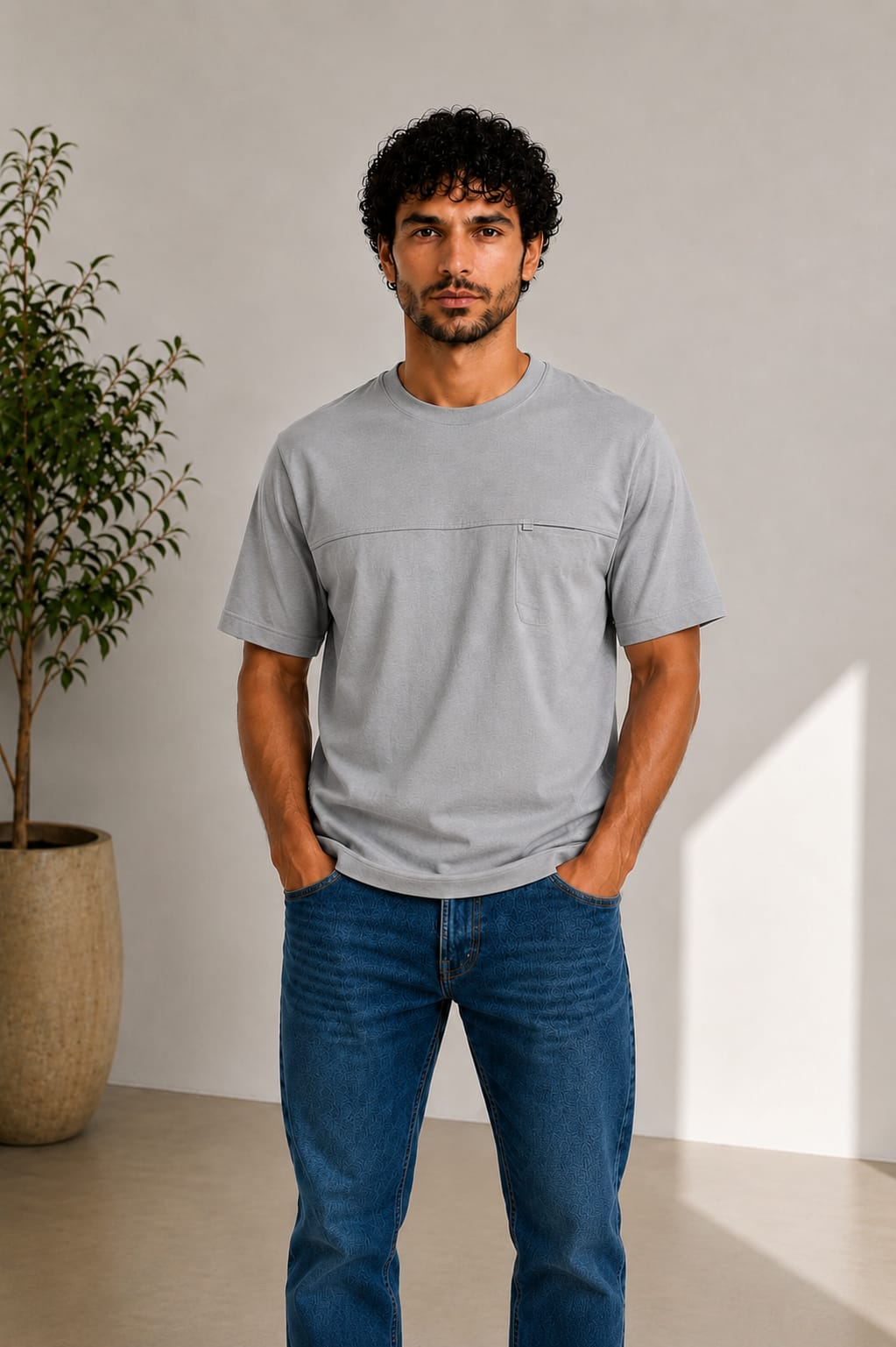 Men Modern Essential Crewneck Tee