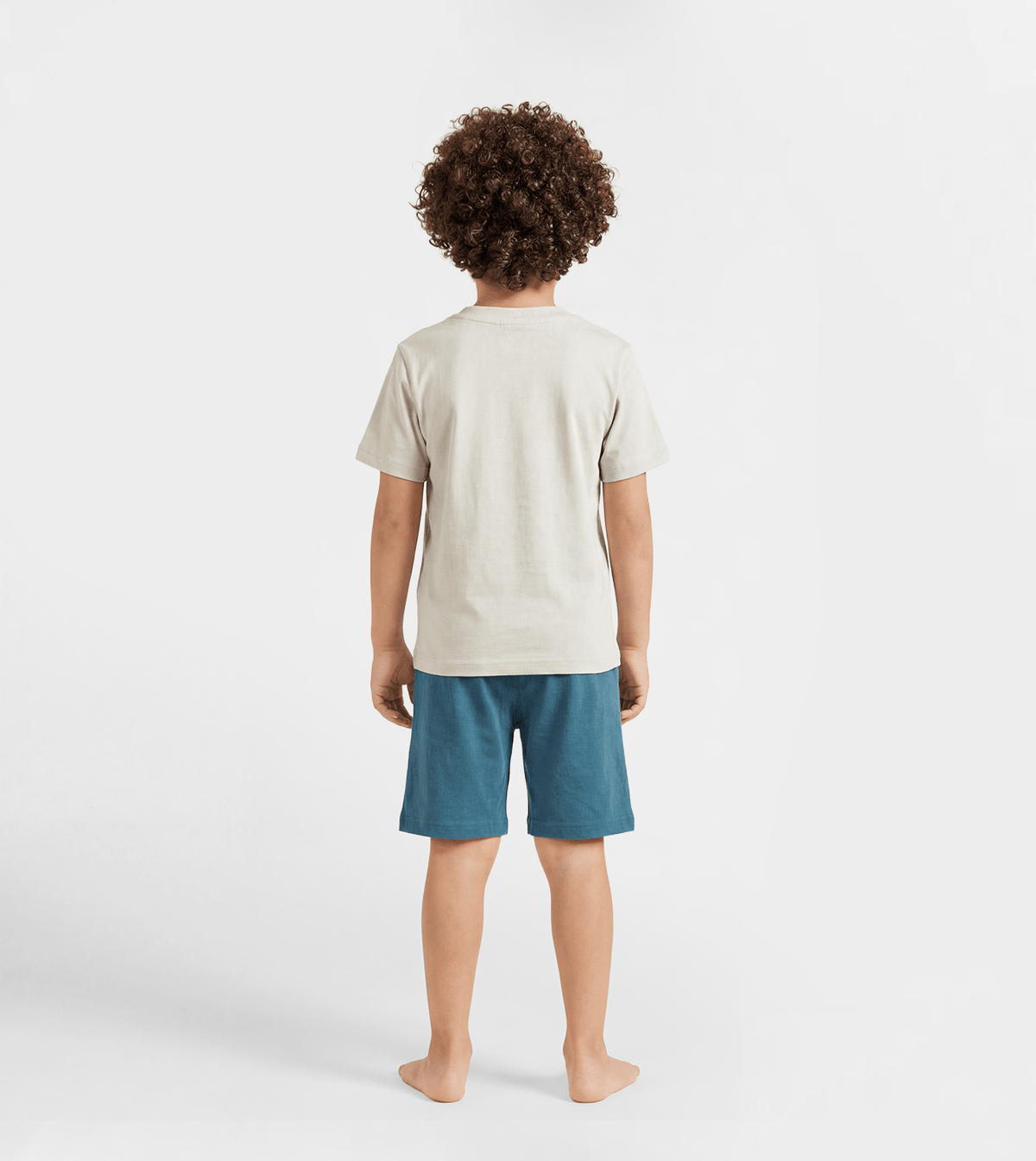 Boy Cotton Graphic Set - Red Cotton