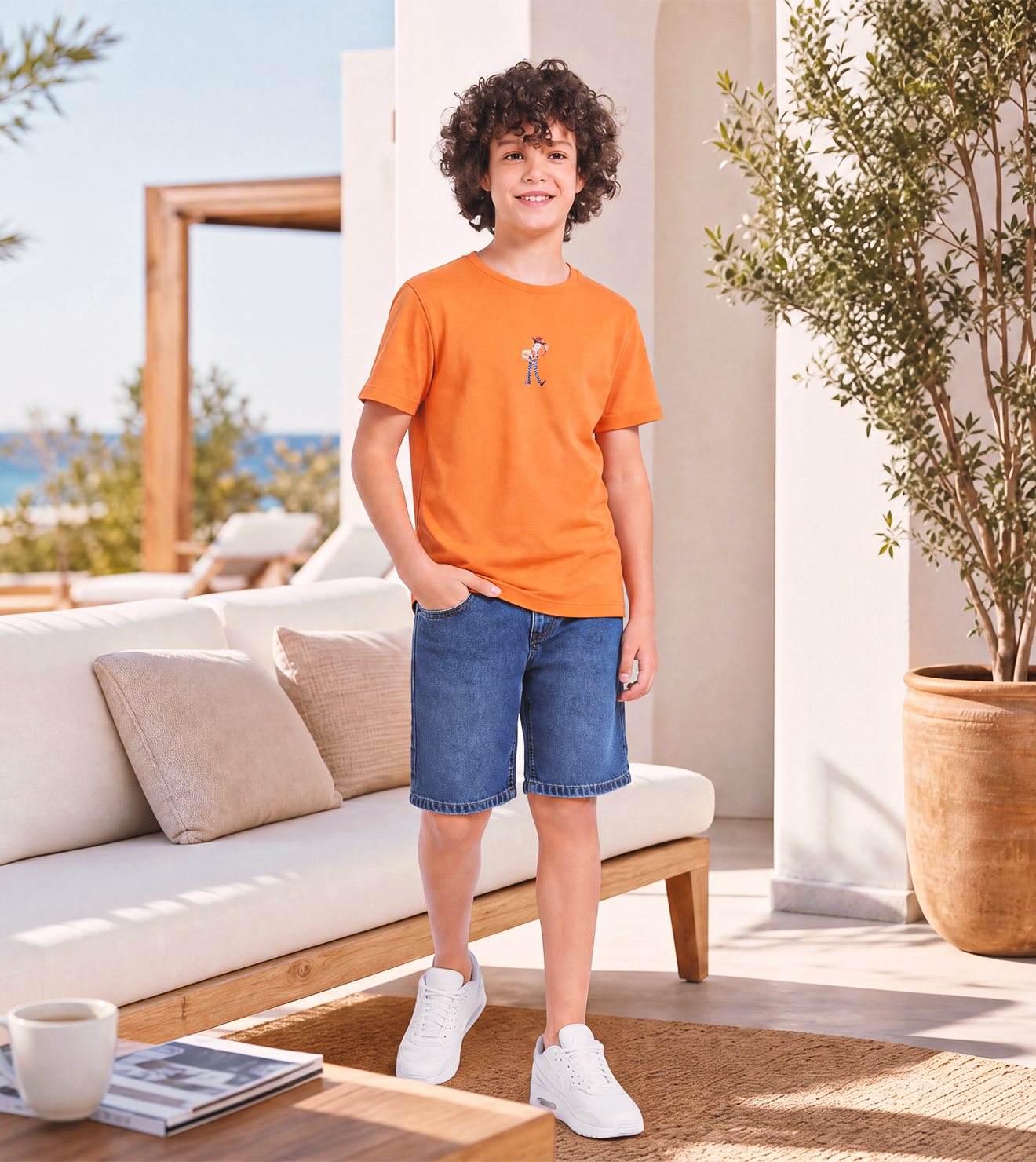 Boys’ Orange Short Sleeve T-Shirt