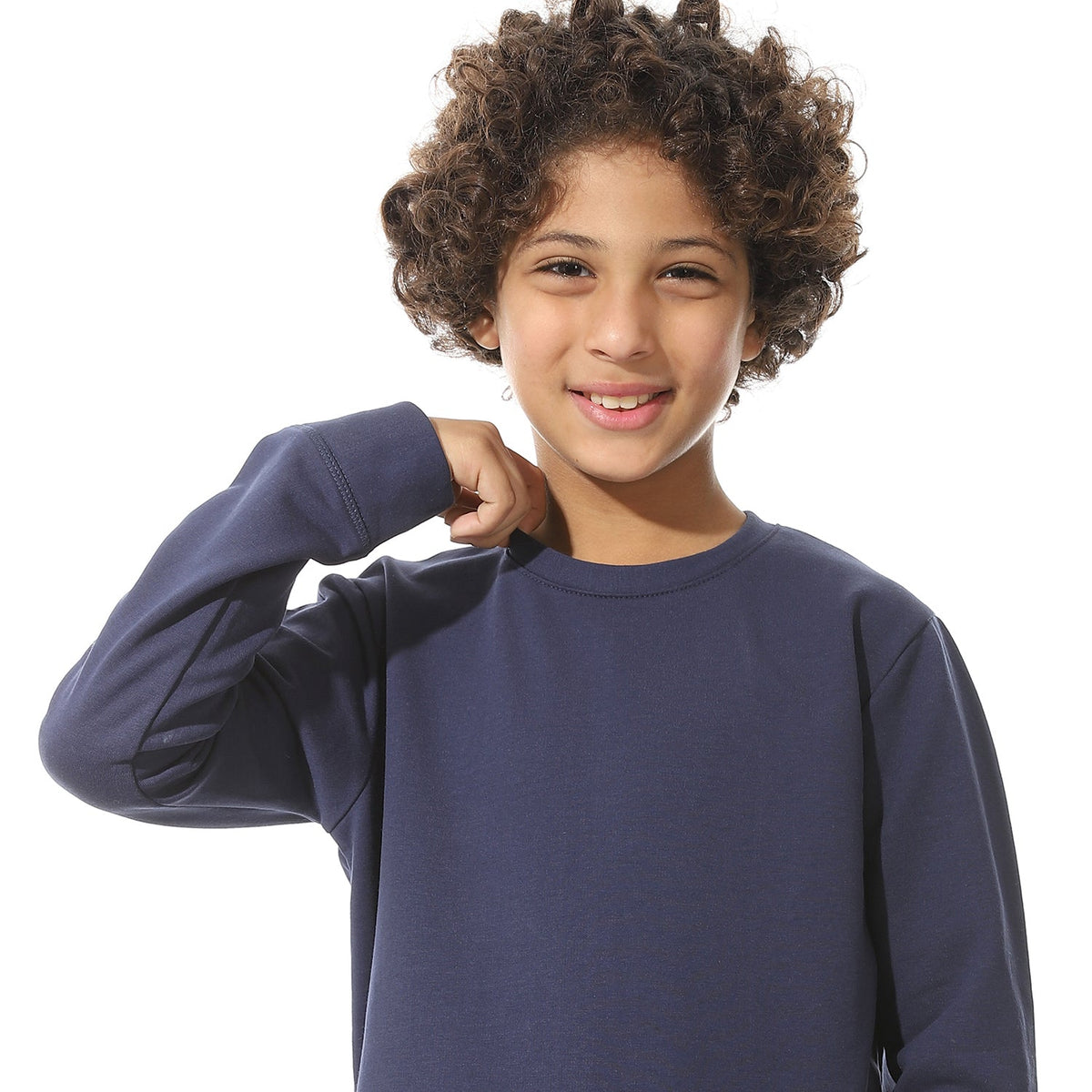 Boys Thermal Set Padded inside - Navy Blue - Red Cotton