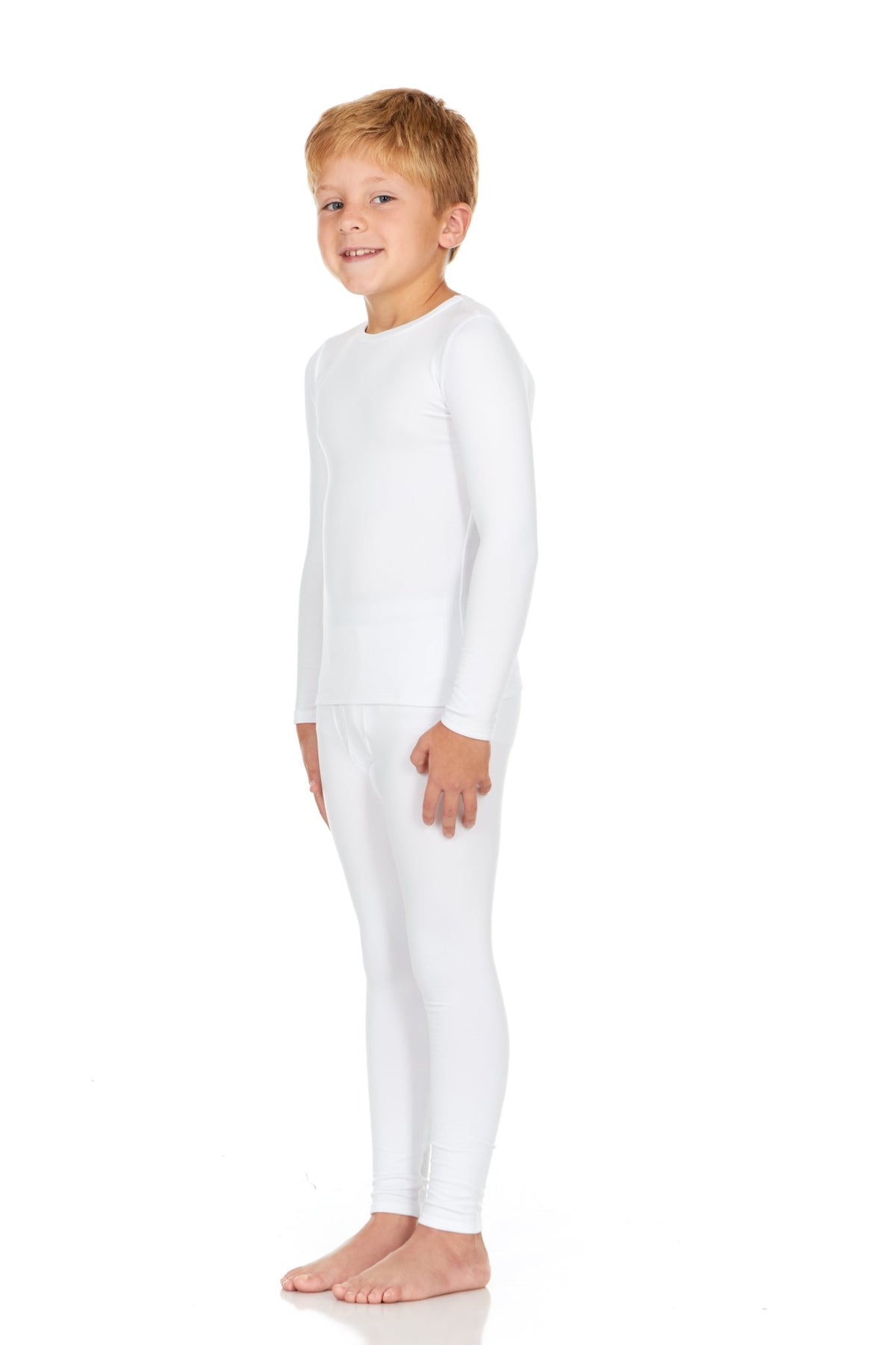 Boys Thermal Set - White - Red Cotton