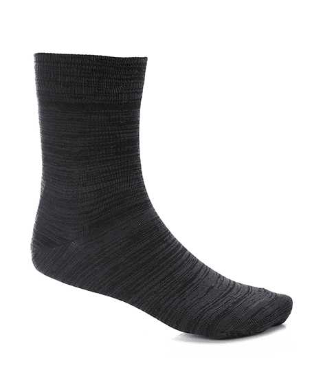 Classic Socks For Men - Simple, Elegant - Black - Red Cotton