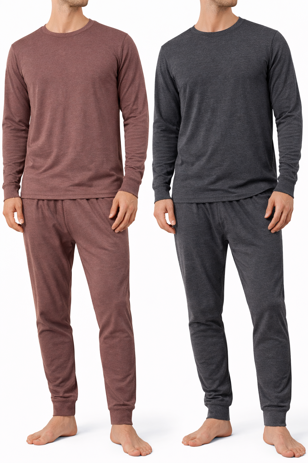Men’s Lounge Set – 2 Pack (Brown & Grey)