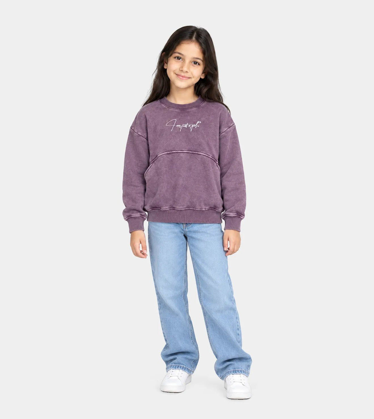 Girls’ Burgundy Garment-Dyed Cropped Top | Red Cotton - Red Cotton