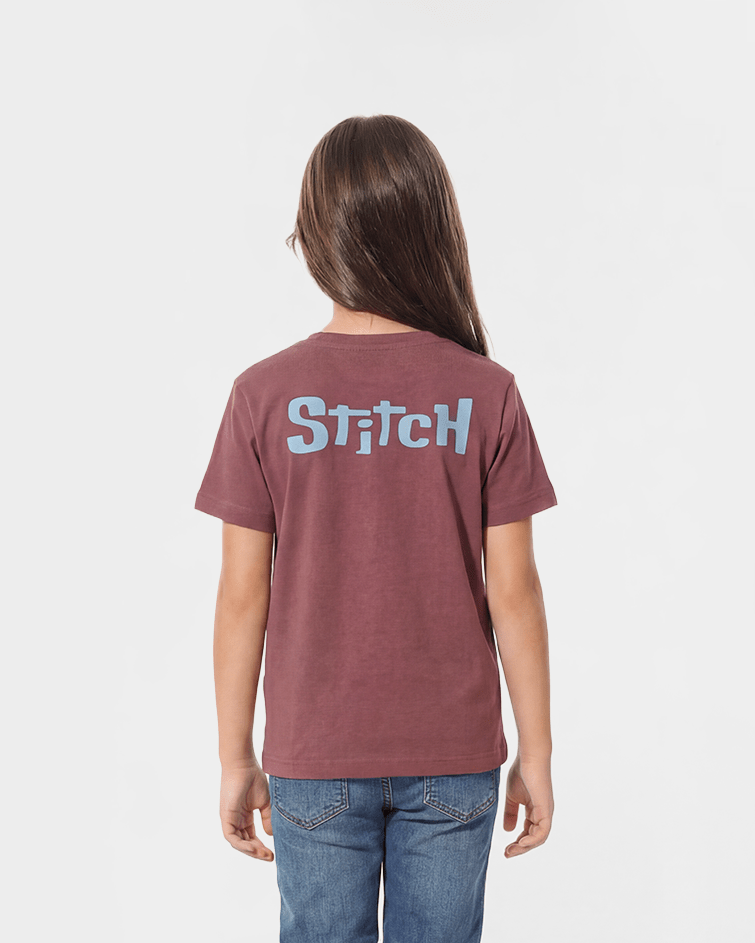 Girls Disney’s Lilo & Stitch Graphic Tee - Red Cotton