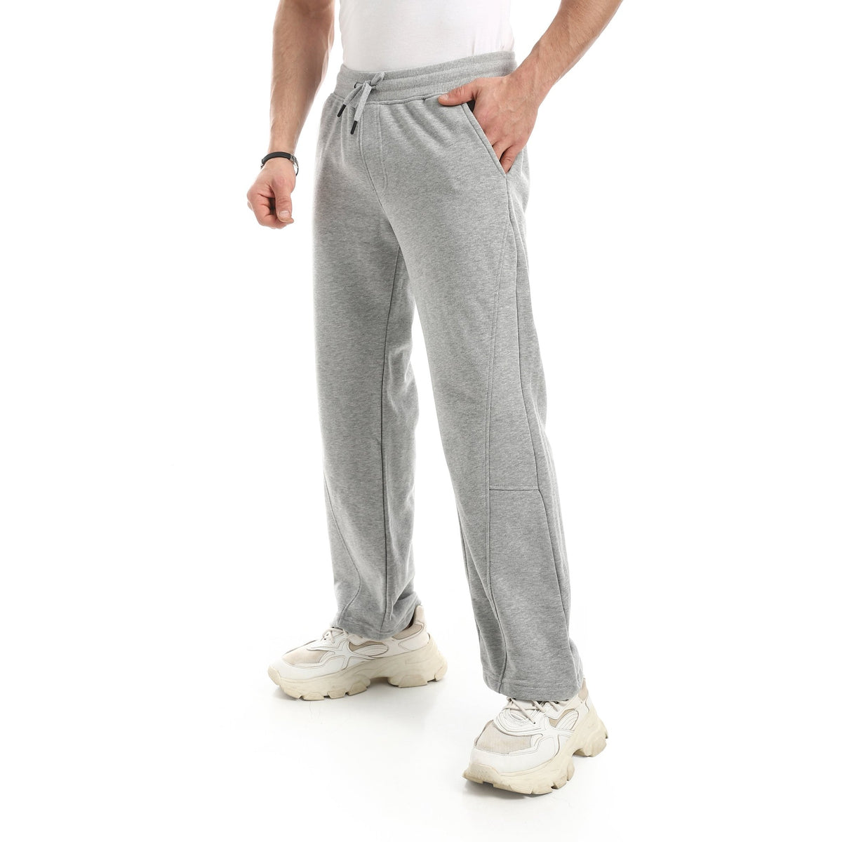 Men Essential Joggers - Red Cotton