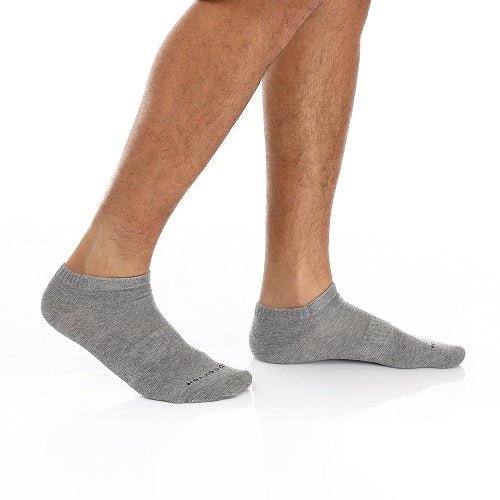 Men Socket Socks - Dark Grey - Red Cotton