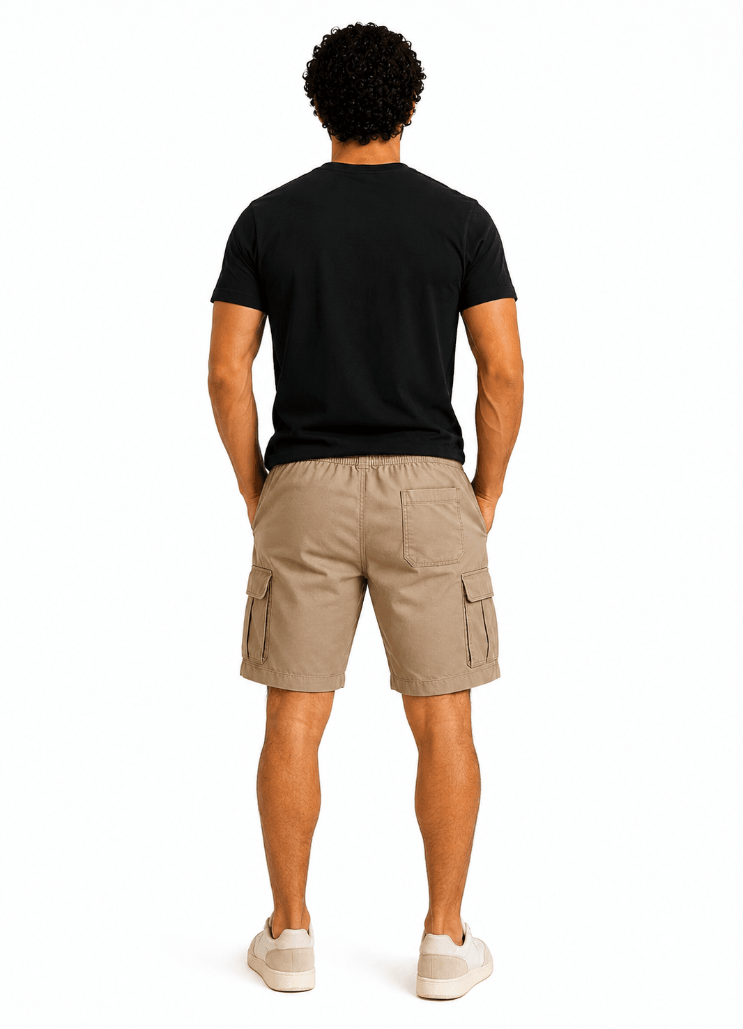 Men’s Germandai Cargo Shorts - Red Cotton