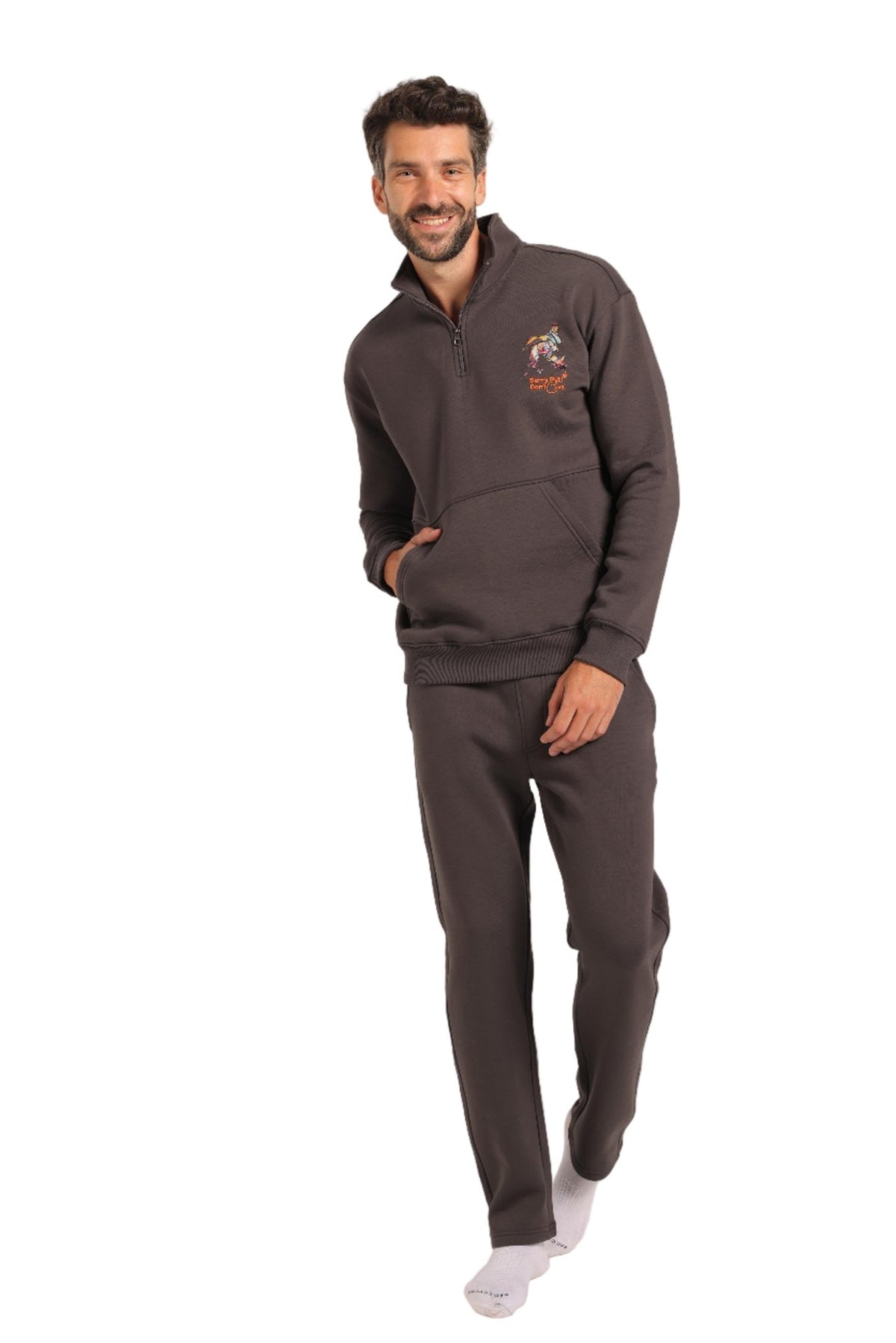 Men's Pajama Set Red Cotton - Red Cotton
