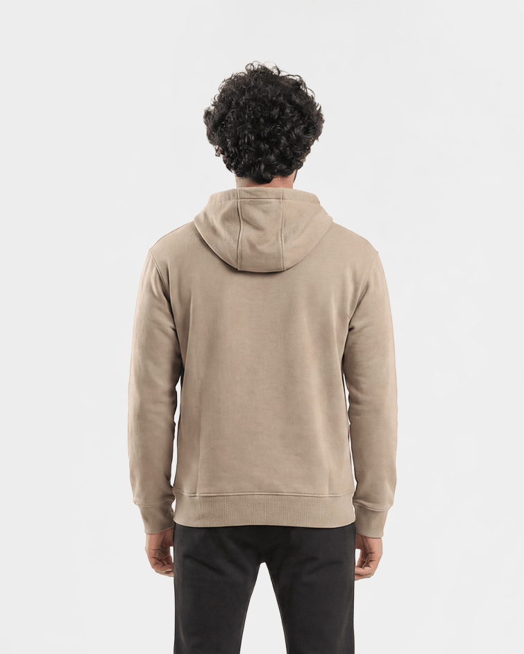 Men’s Quarter-Zip Hoodie - Red Cotton