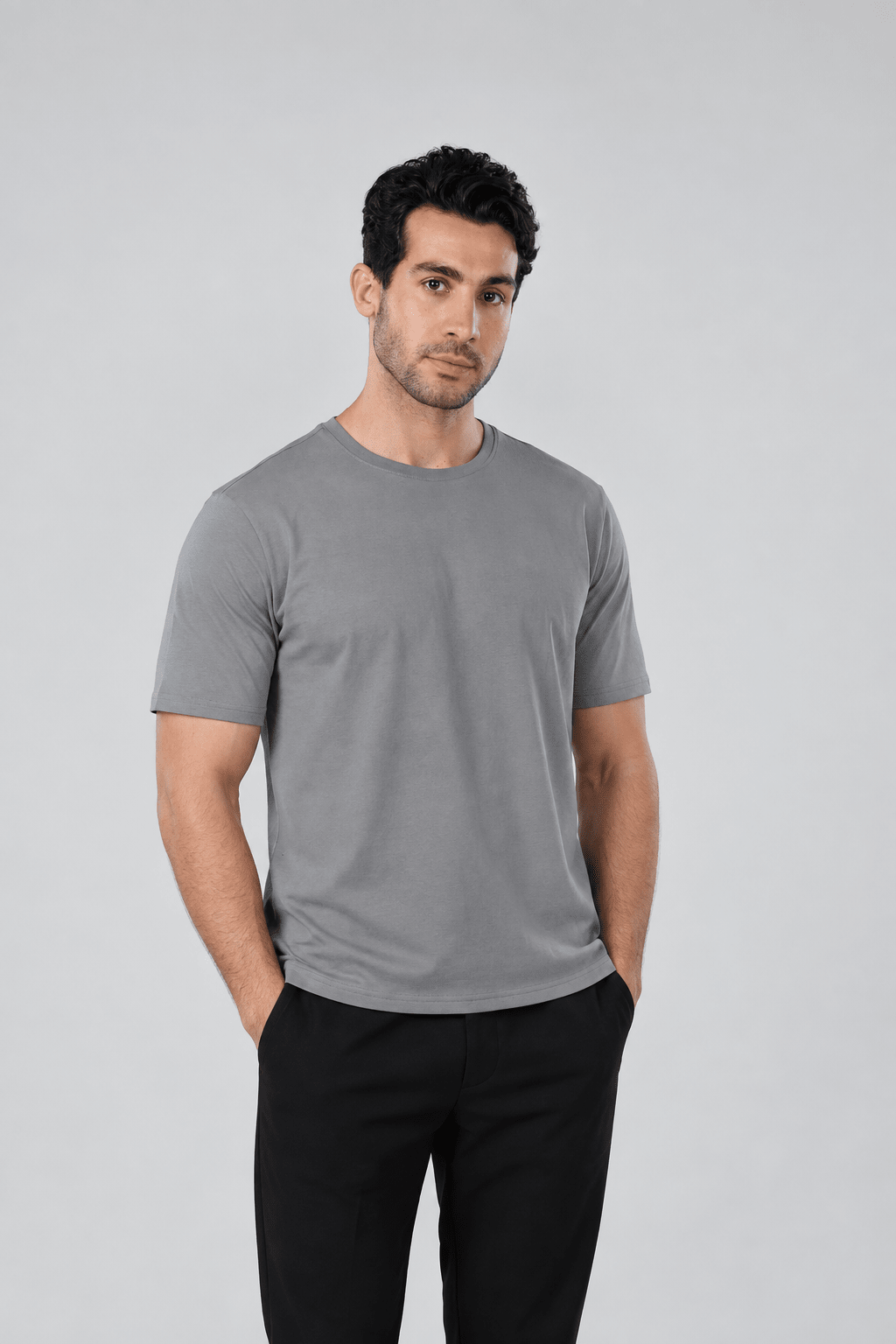 Men's Regular Fit Cotton T-Shirt - Multicolor - Red Cotton