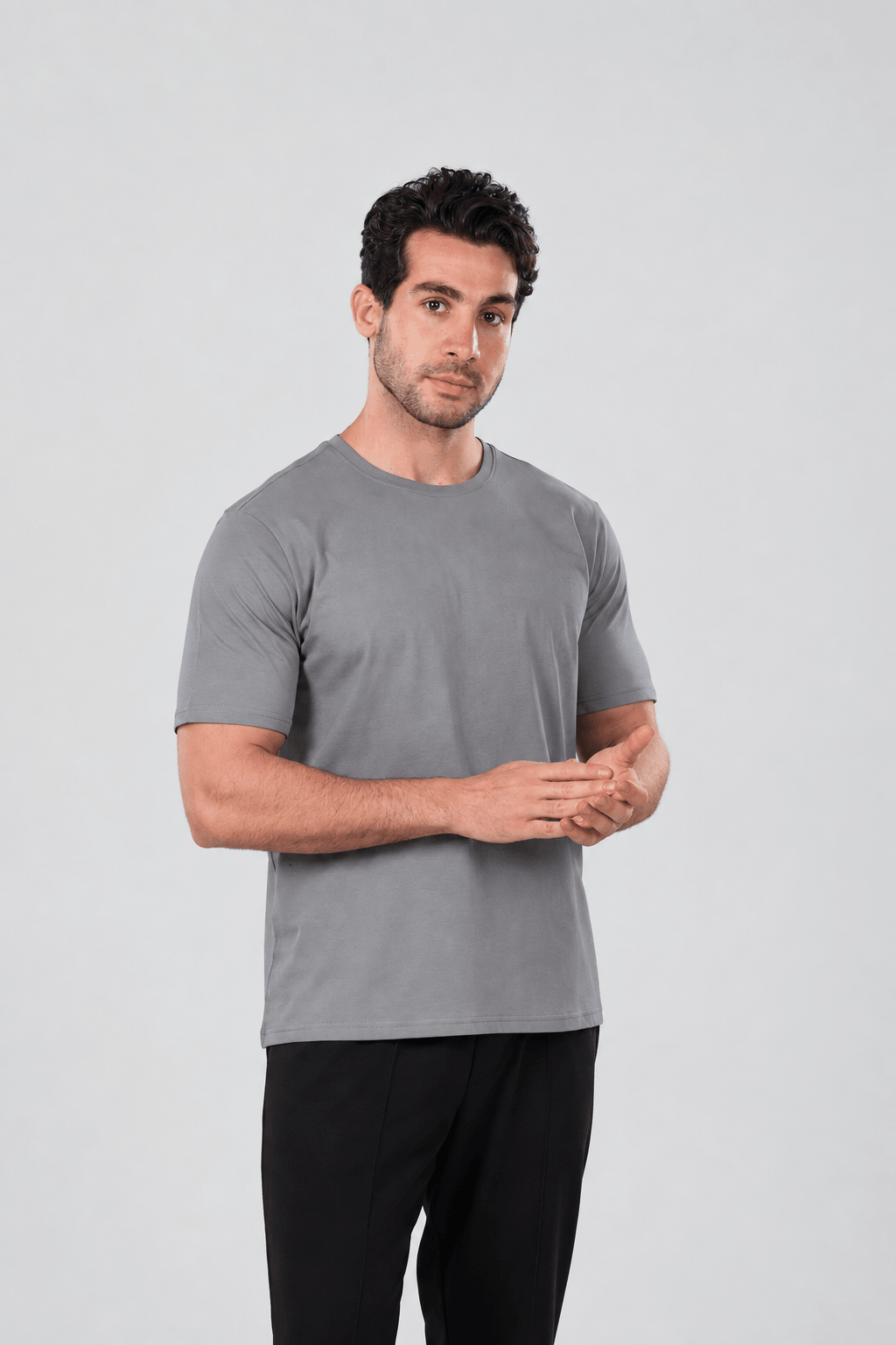 Men's Regular Fit Cotton T-Shirt - Multicolor - Red Cotton