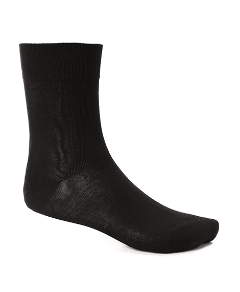 Men's Soft and Cozy Classic Socks - Perfect For Everyday Wear - Black - Red Cotton