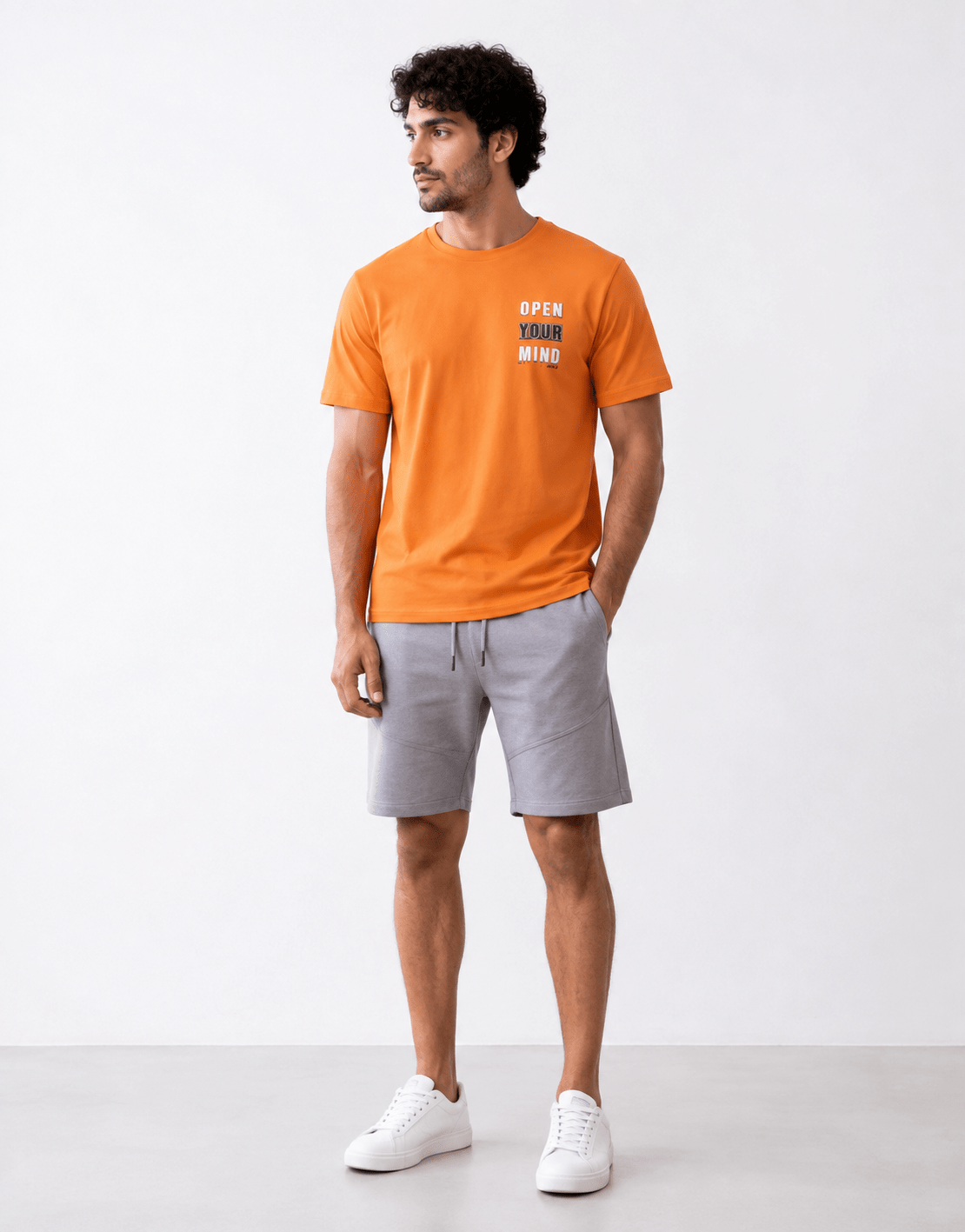 Men's Summer Melton Pajama Set - Red Cotton
